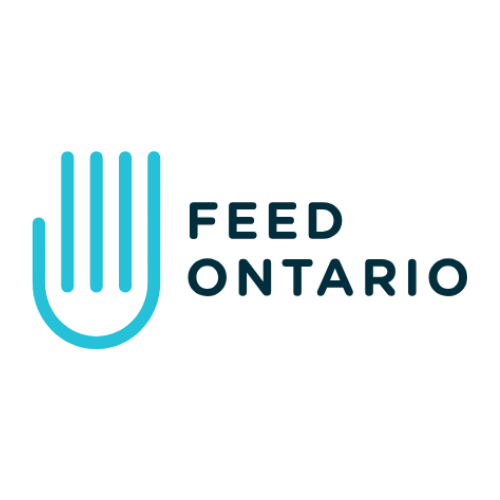 Logo with a stylized blue hand and the text 'Feed Ontario'