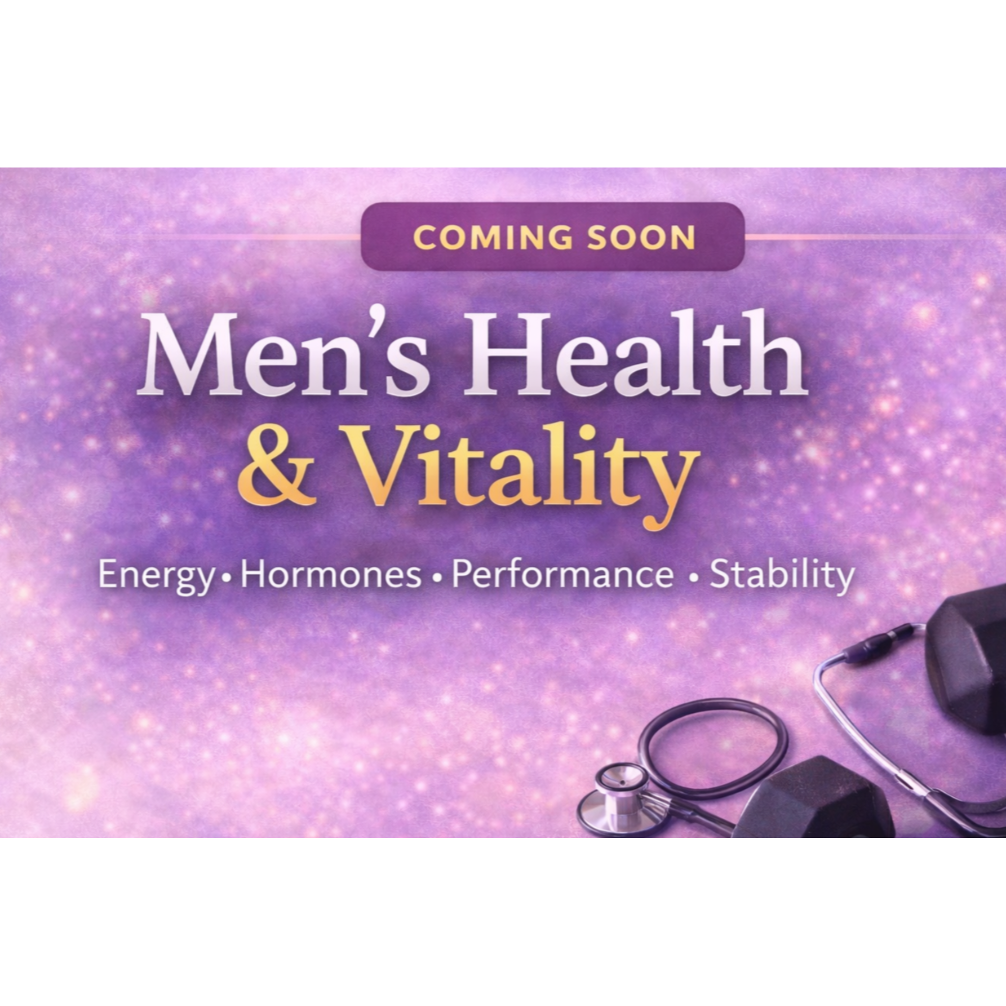 Men’s Health & Vitality Support- COMING SOON
