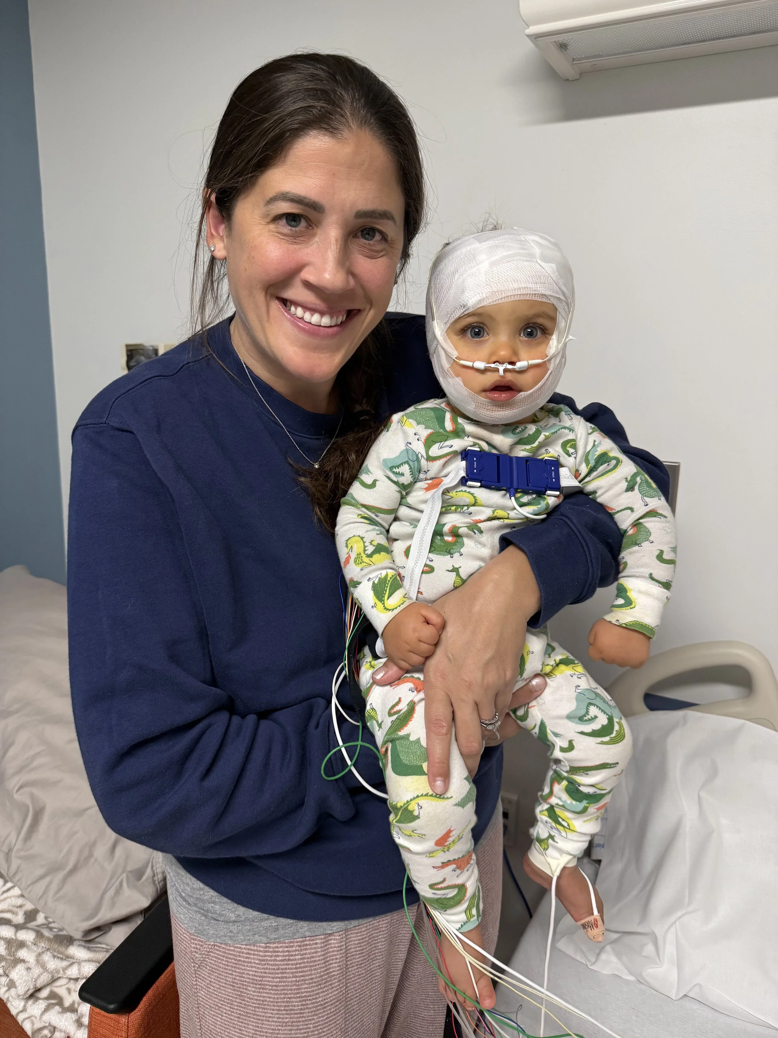 Liam during a sleep study.