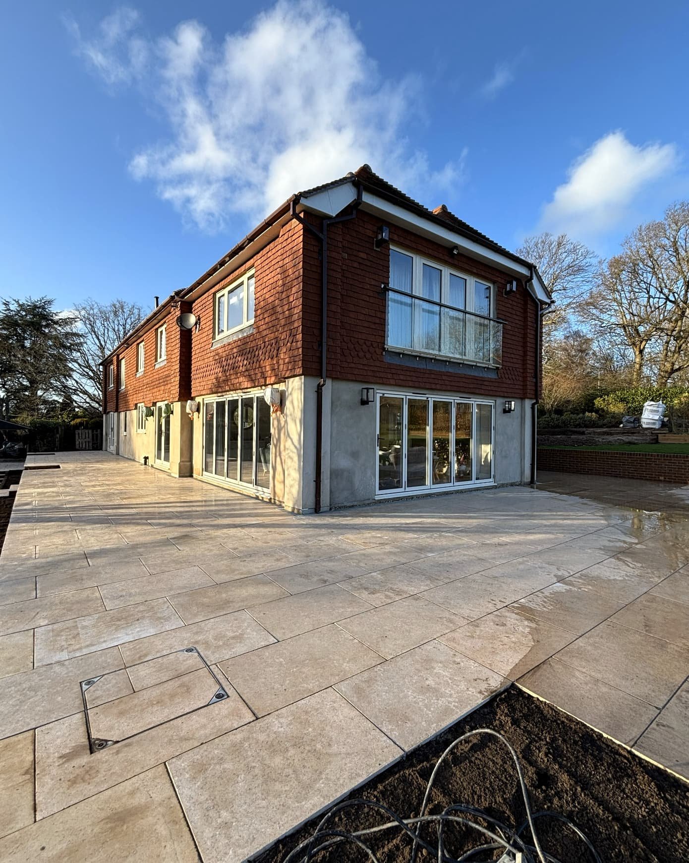 Renovated Sussex home with large patio and glazed doors