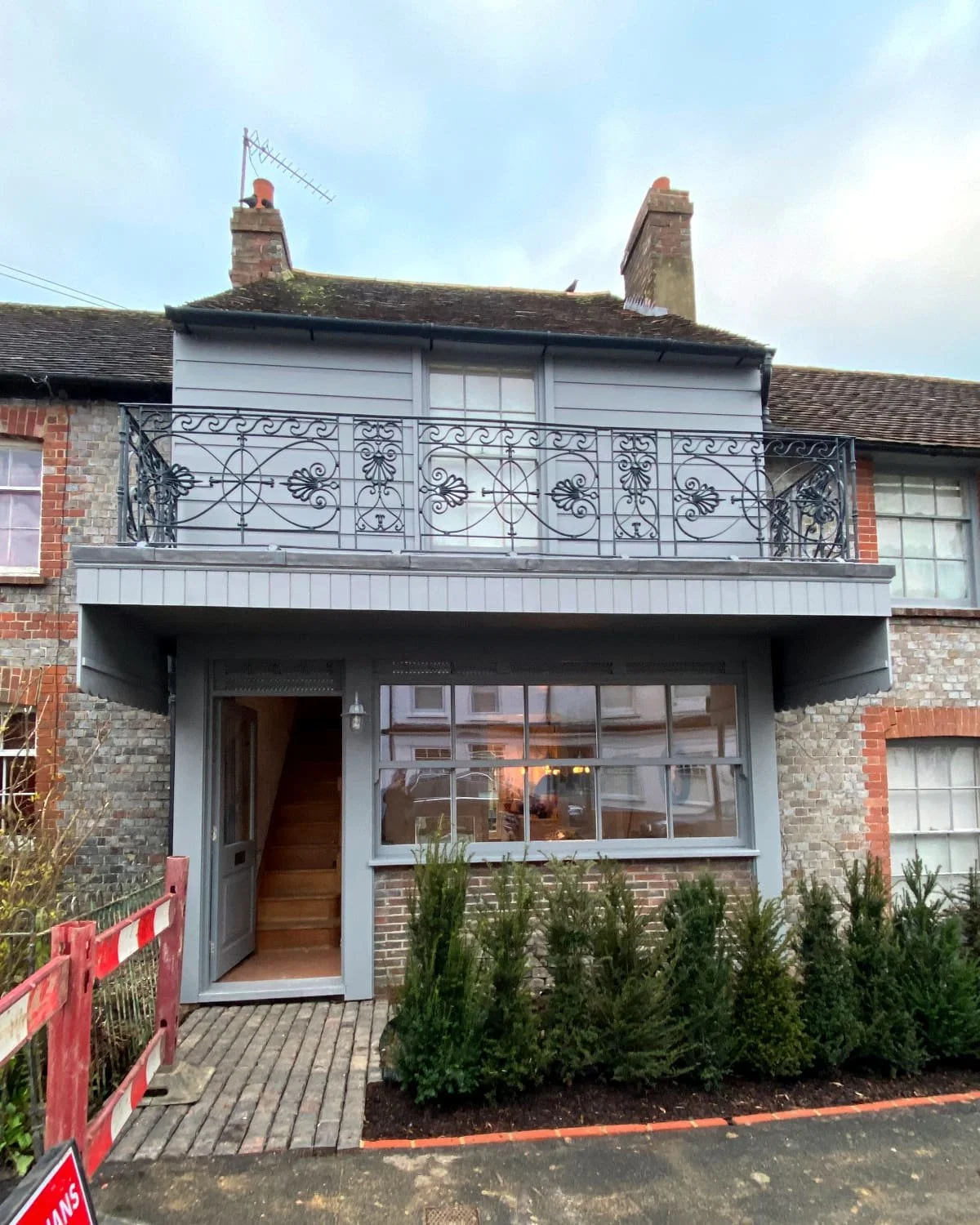Renovated period home in Sussex with balcony and remodelled frontage