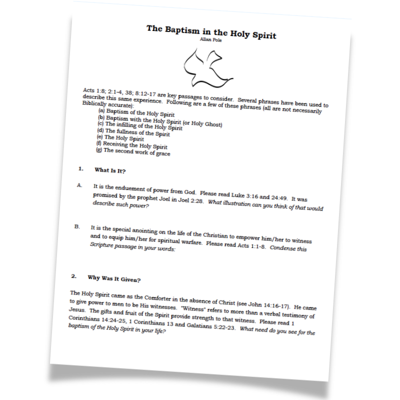 The Baptism in the Holy Spirit