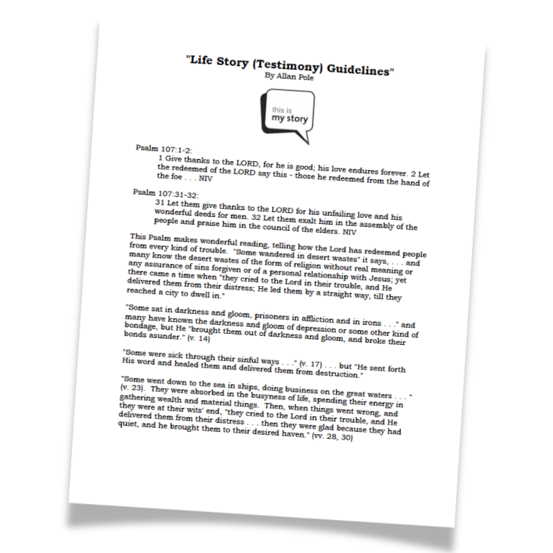 Testimony Guidelines
