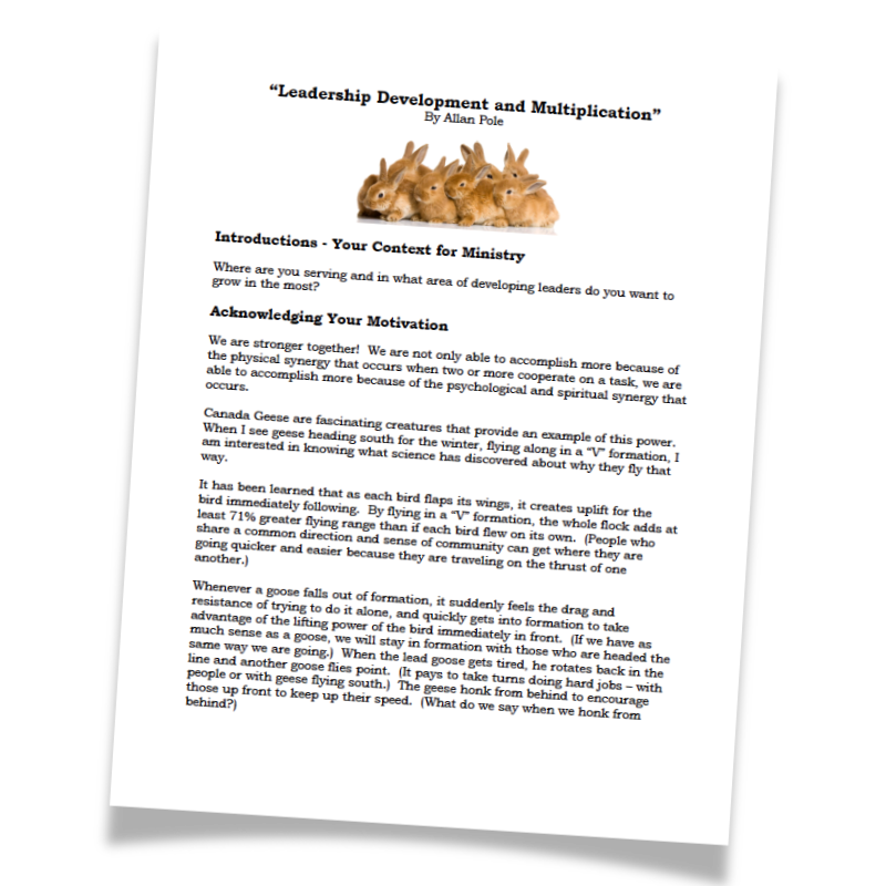 Leadership Development and Multiplication