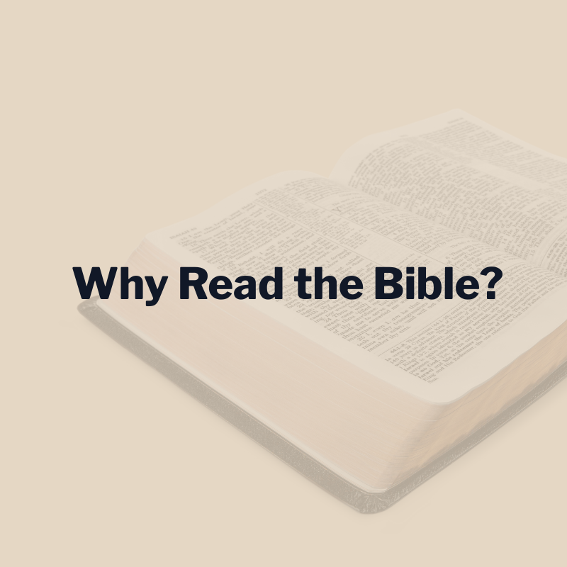 Why Read The Bible?