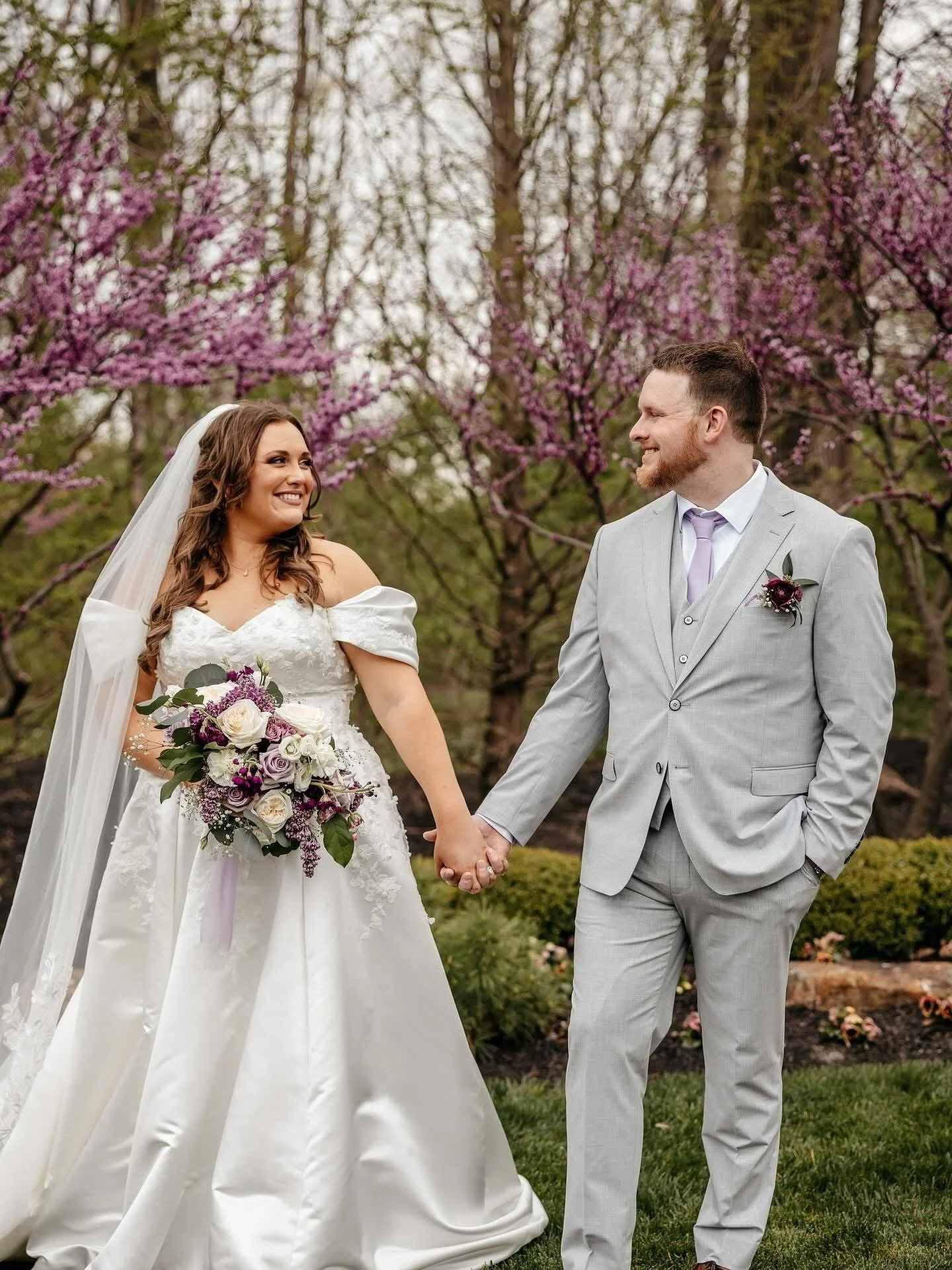 the sweetest 2025 couple, the burnetts&rsquo; 💜🤍