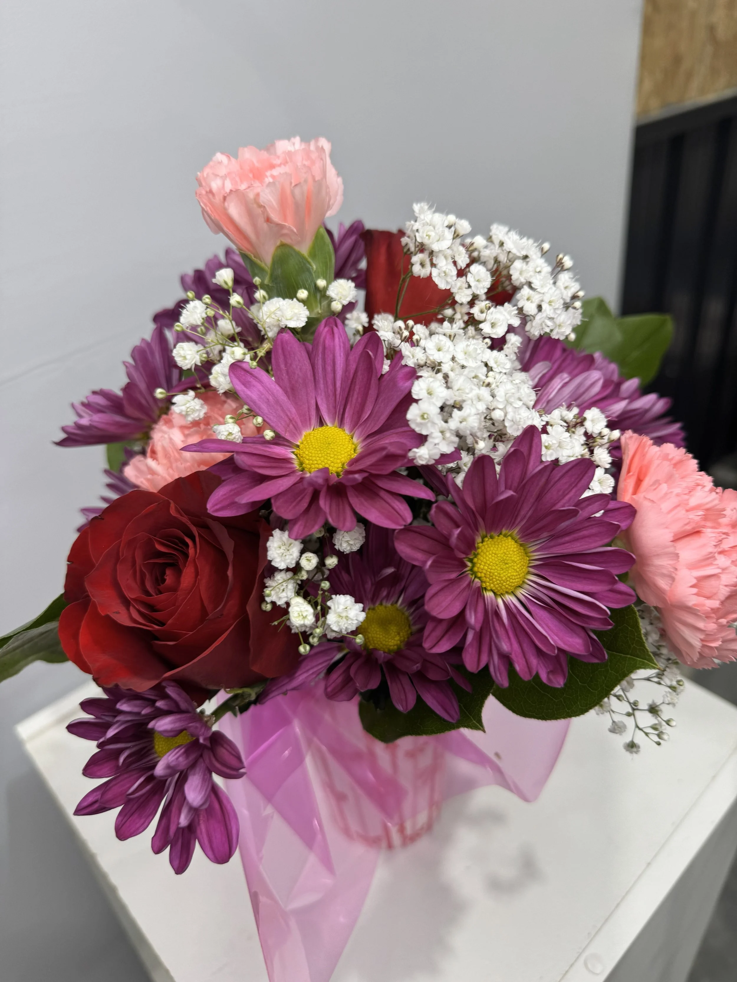 Designer’s Choice – Valentine’s Petite Wrapped Bouquet