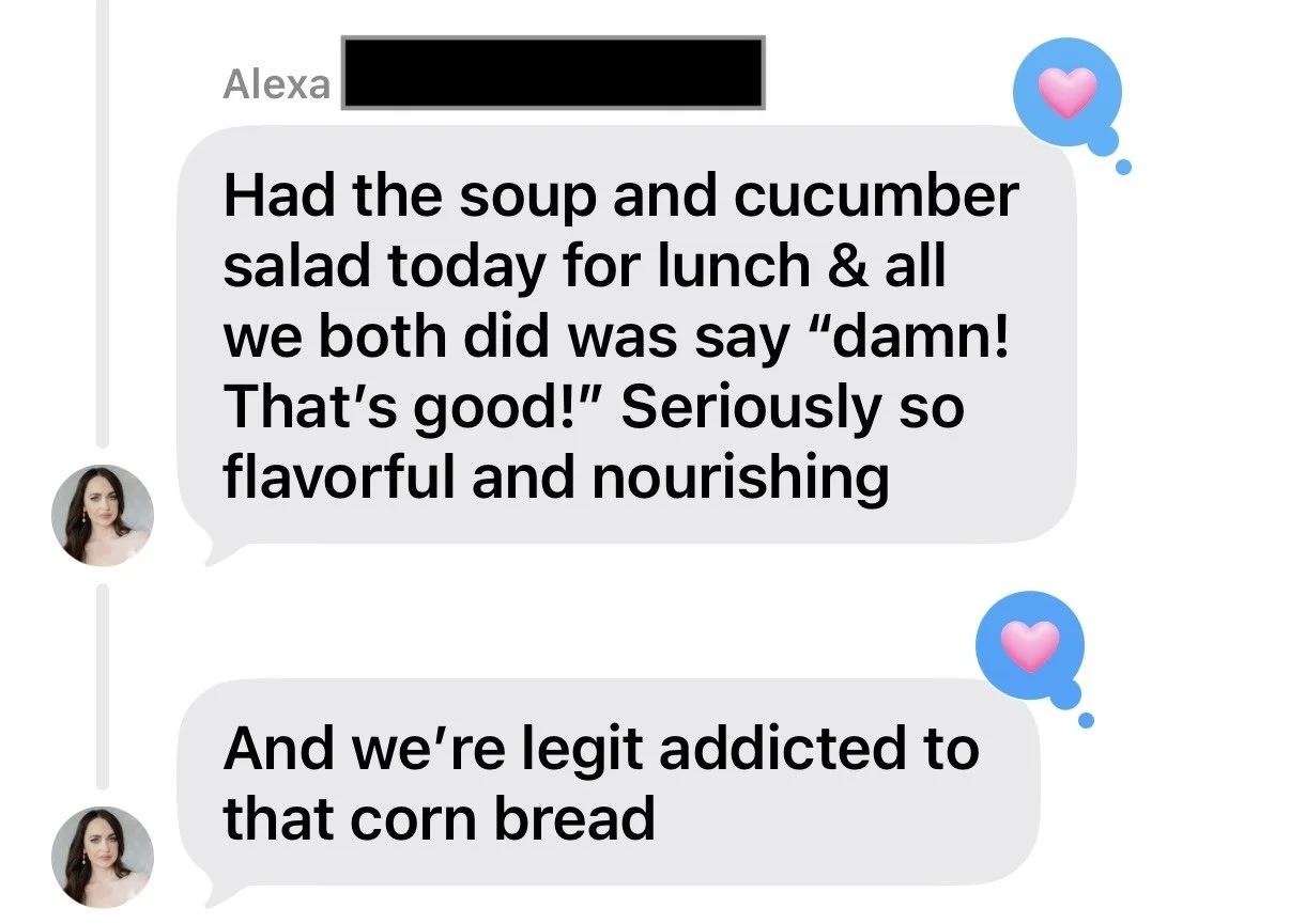 Meal Prep Testimonial. NYC Private Chef. Healthy Meal Prep.. Brooklyn Meal Prep.