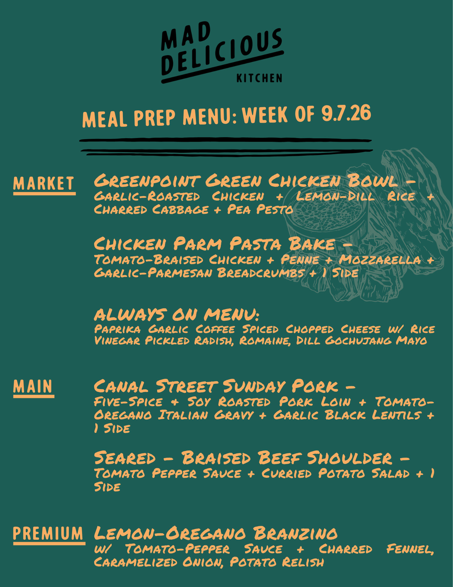 Meal Prep Menu. Brooklyn Meal Prep. South Orange Meal Prep. Maplewood Meal Prep.