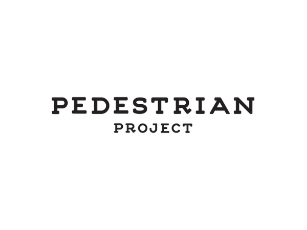 Text that reads 'PEDESTRIAN PROJECT' in black font on a white background.