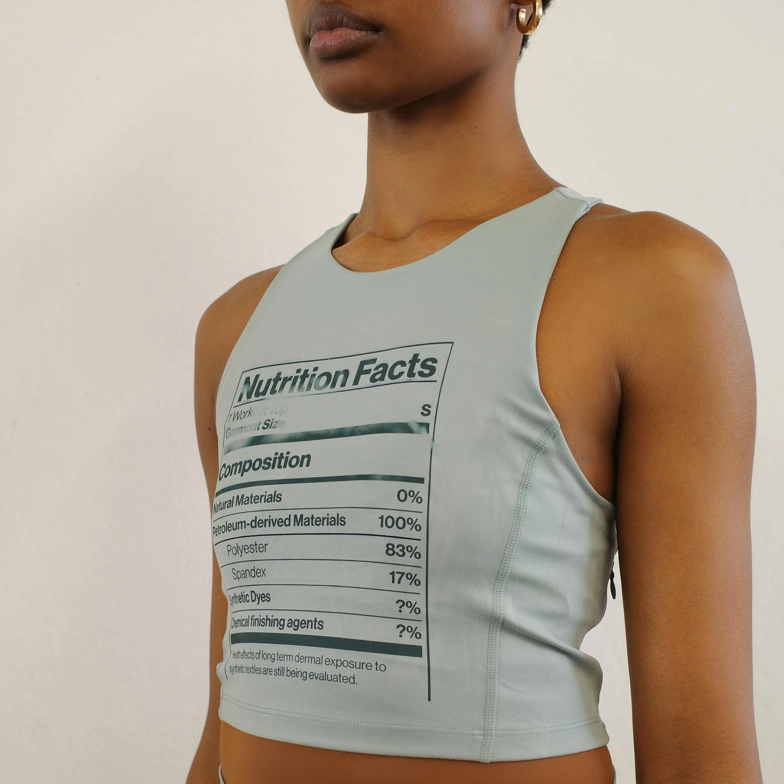 Cropped Tank with Nutrition Facts