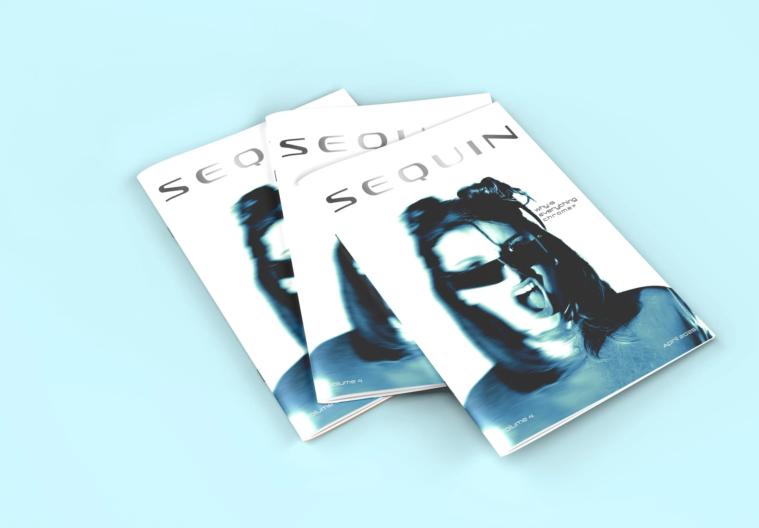 The offical cover of Sequin Magazine  Vol. 4  (Spring 2025)