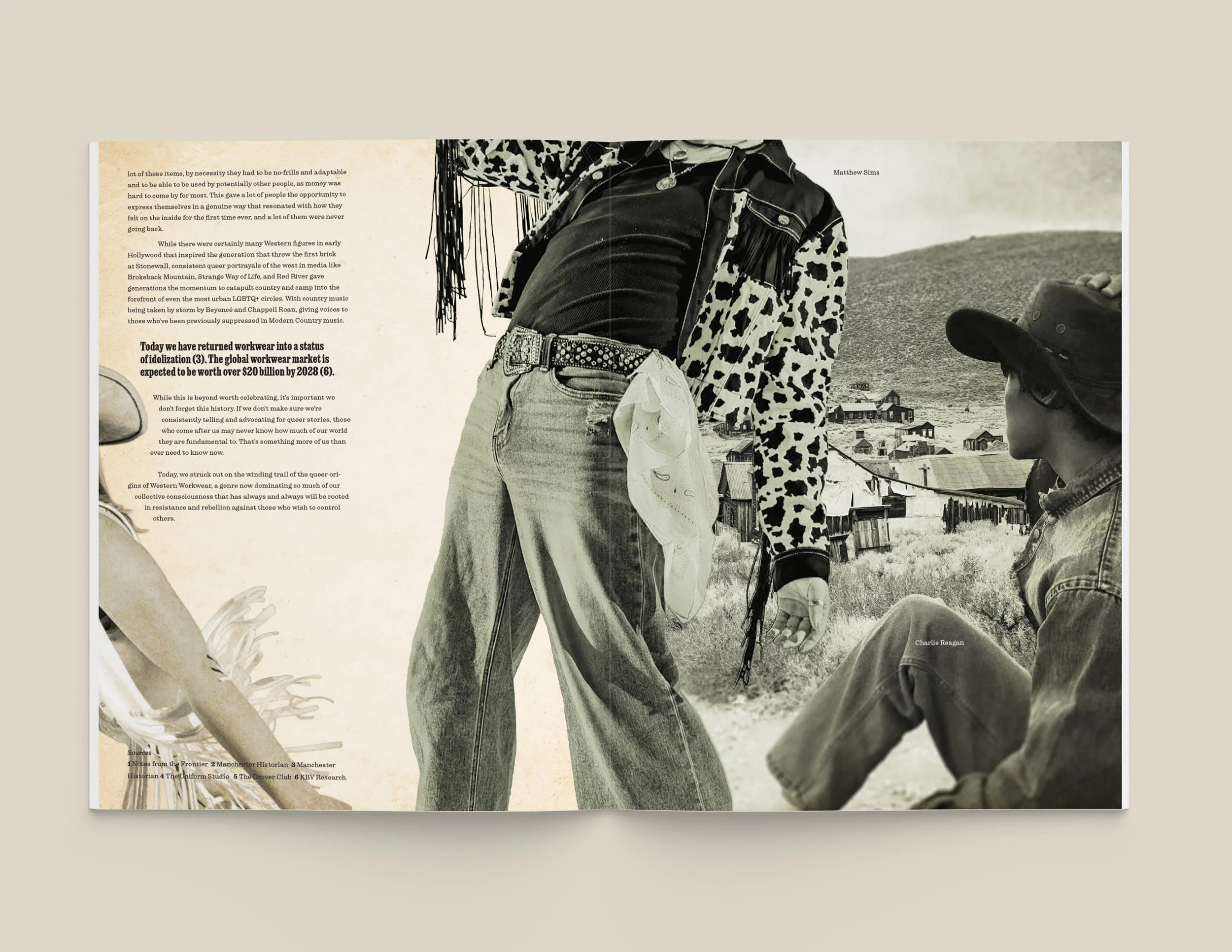 Spread for Sequin Magazine Vol. 5 (Fall 2025)