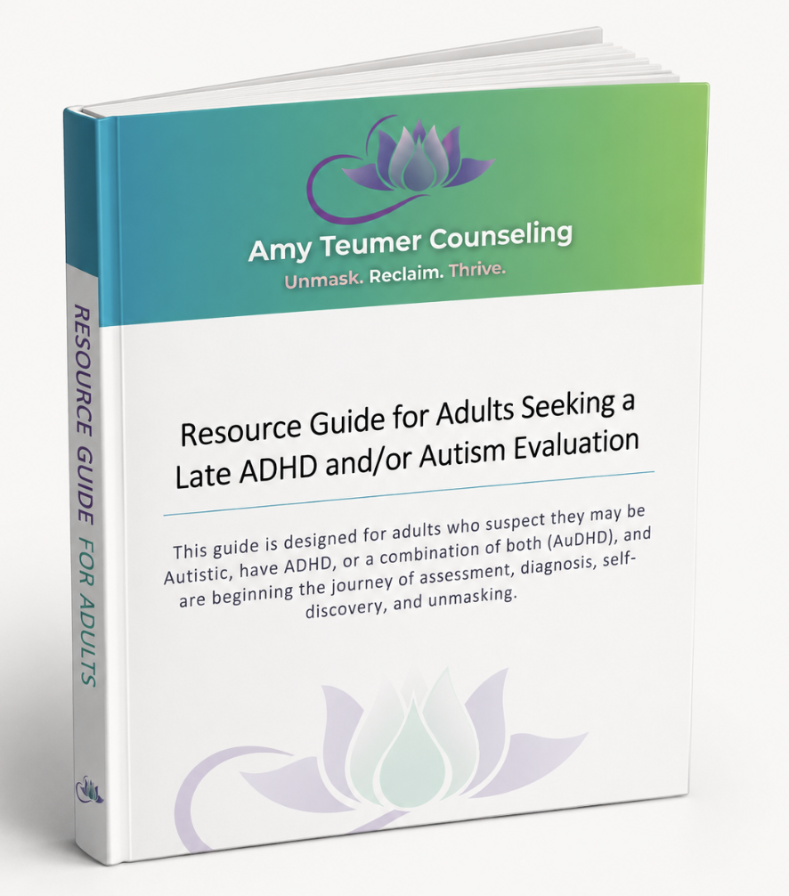The Neurocurious Guide, a digital resource for adults exploring Autism, ADHD, and AuDHD.