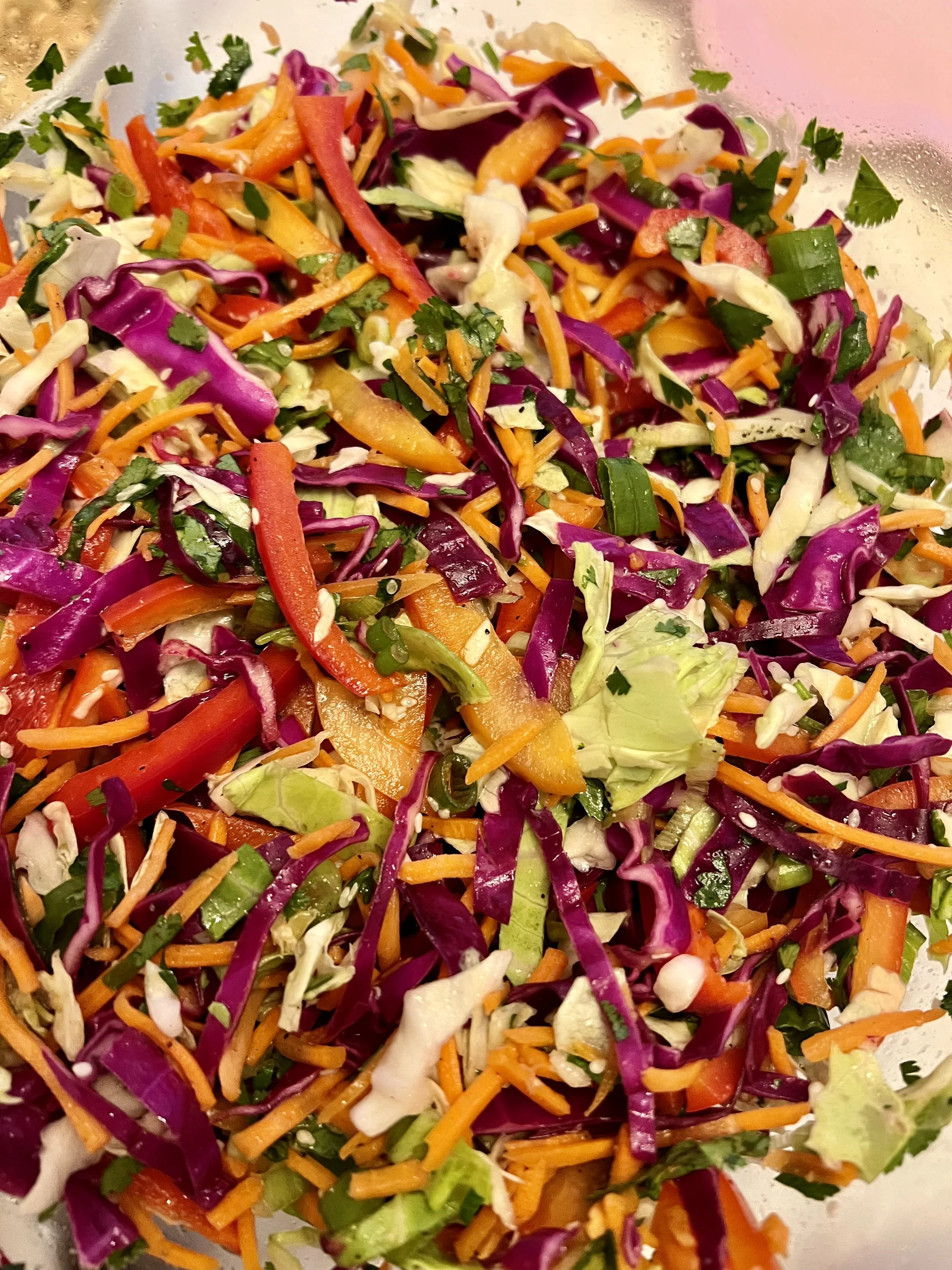 Asian Chopped Cole Slaw Salad