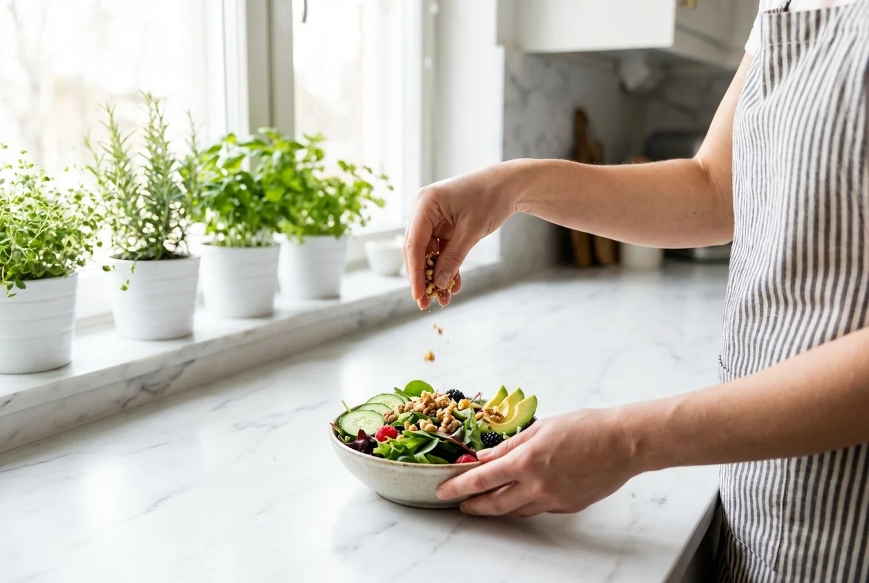   Adding fiber and healthy fats can flatten the glucose curve naturally.  