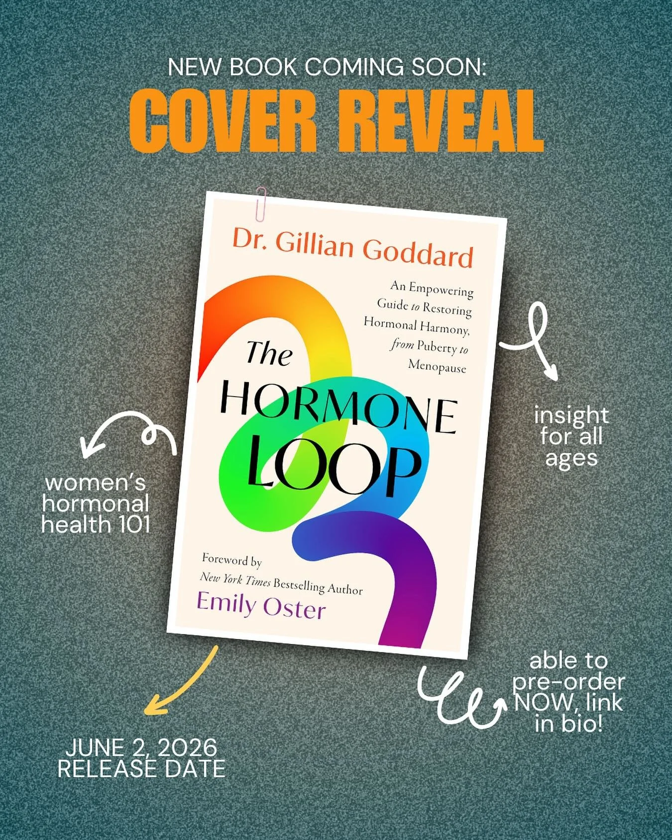 🌟 COVER REVEAL DAY 🌟

This book has been years in the making, and I&rsquo;m thrilled to finally share the cover with you. Available for pre-order now &mdash; link in bio ✨
.
.
.
.
#reproductivehealth #hormonalhealth #healtheducation #letstalkhormon