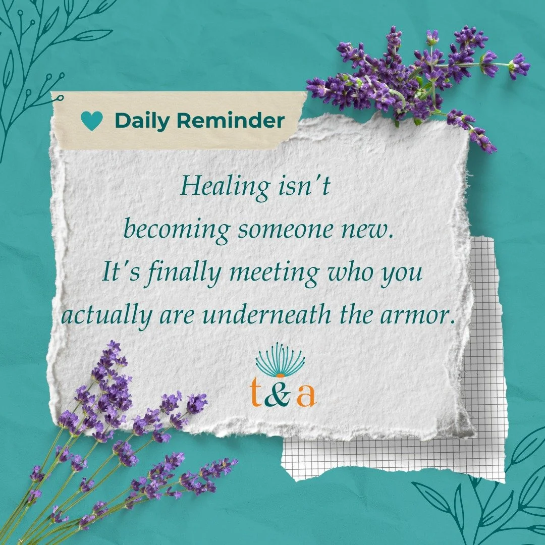 when most people picture therapy, they picture crying on a couch, talking about their childhood for an hour, walking out feeling worse before they feel better.

that's not what it actually looks like. not always, and not for long.

healing often look