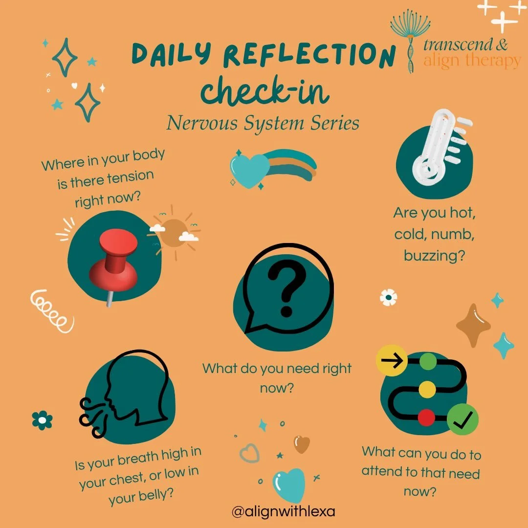 You don&rsquo;t need a journal page. You need 60 seconds and your actual body. Try this before you scroll past it.

#nervoussystemregulation #traumainformed #checkin #somatichealing #regulateyournervoussystem