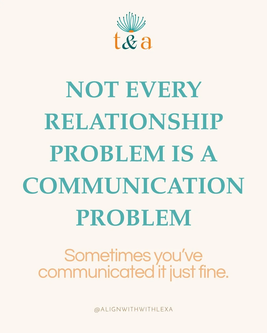 Sometimes the issue isn&rsquo;t that you haven&rsquo;t communicated clearly enough.

It&rsquo;s that you don&rsquo;t like the answer you&rsquo;re getting.

And that can be a much harder reality to sit with.

When something matters to us, it makes sen