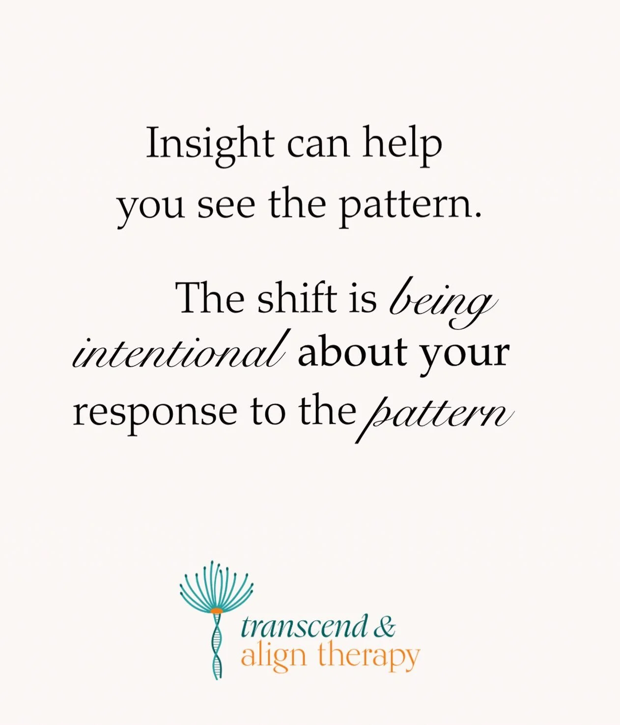 Being able to explain why you do something doesn&rsquo;t always tell you what you want to do next.

You can know where a pattern came from. You can recognize exactly when it shows up. You can even catch yourself in the middle of it.

And still feel u