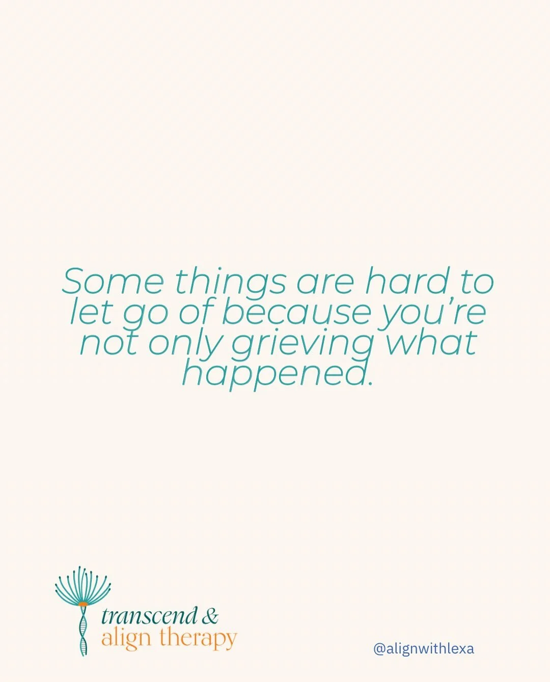 Sometimes the hardest part of letting go is accepting the future you pictured isn&rsquo;t going to happen the way you thought it would.

You&rsquo;re not just adjusting to what changed.

You may also be letting go of conversations you thought you&rsq
