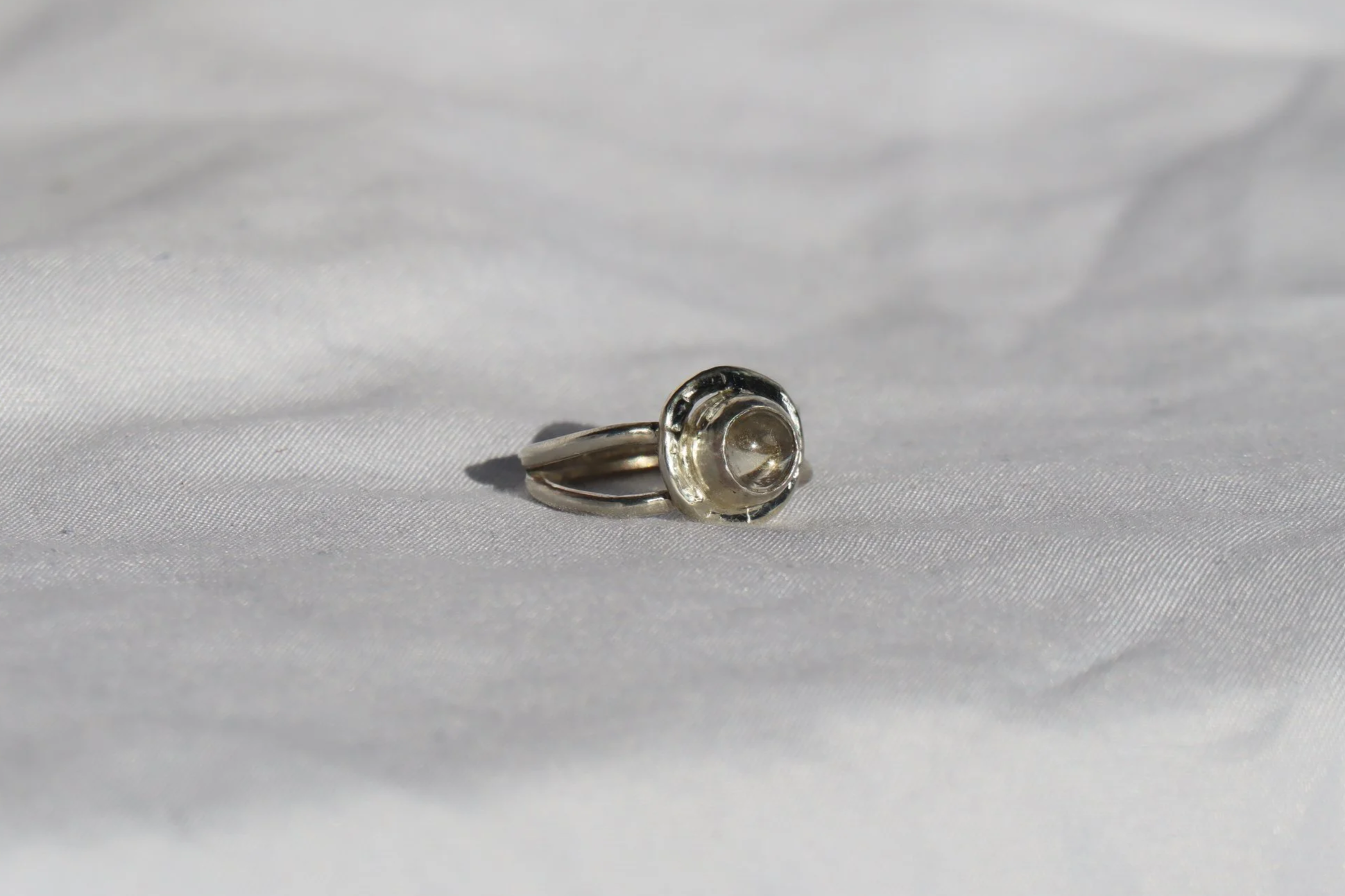 Citrine Orbit Ring