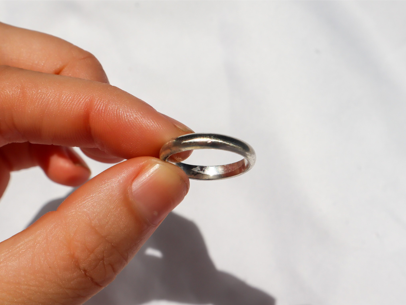 Simple Silver Ring Band