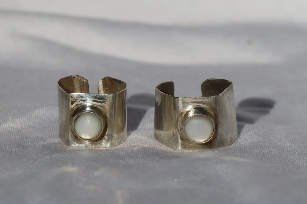 Mother of Pearl hair cuffs