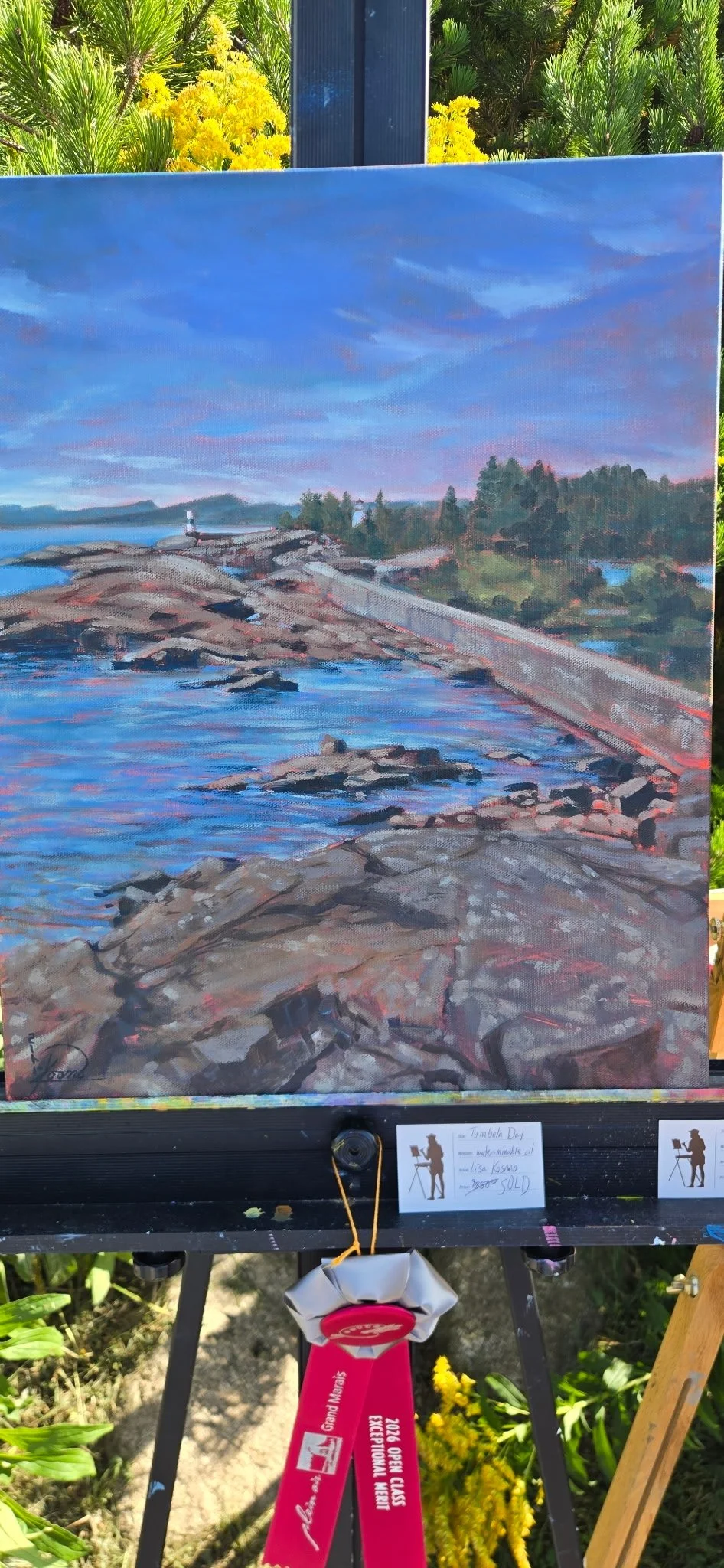 POEM award winning painting 'Tombola Day'
