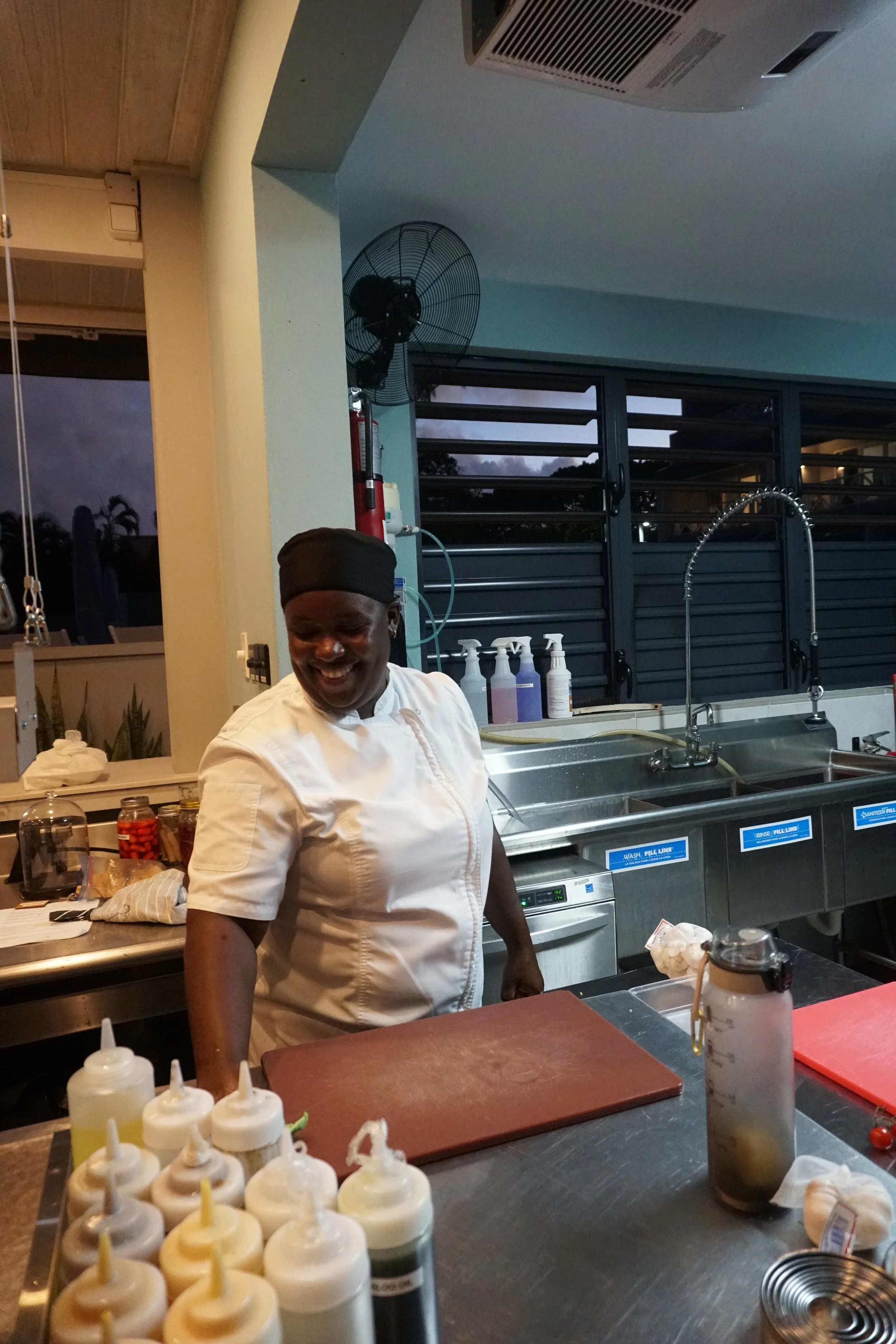 Chef Juliana at The Harvest and Table Restaurant.