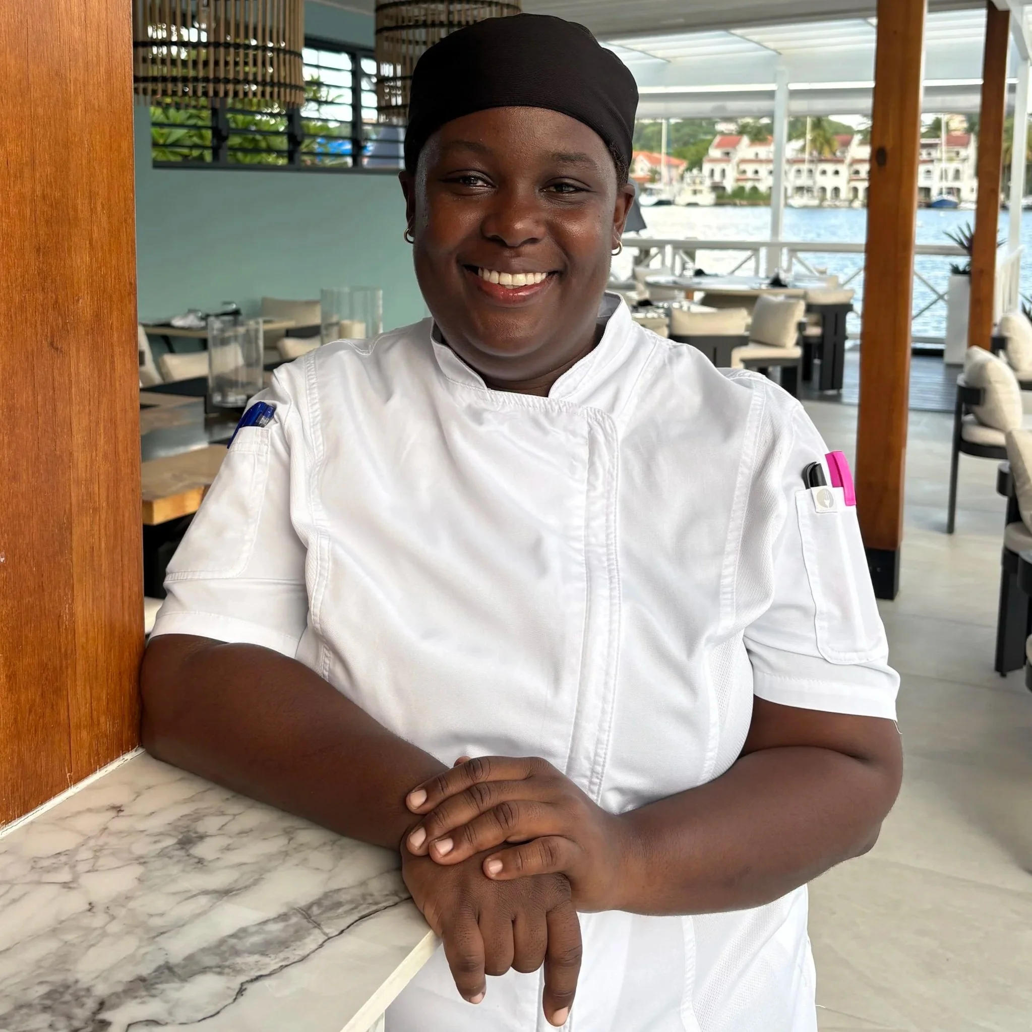 Head chef Juliana at The Harvest and Table Restaurant.