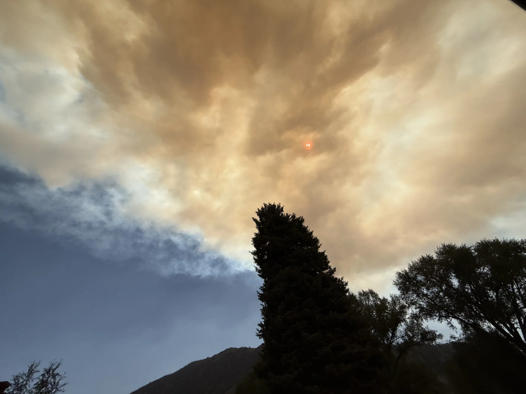 Getting closer... mandolin orange wildfire smoke sun