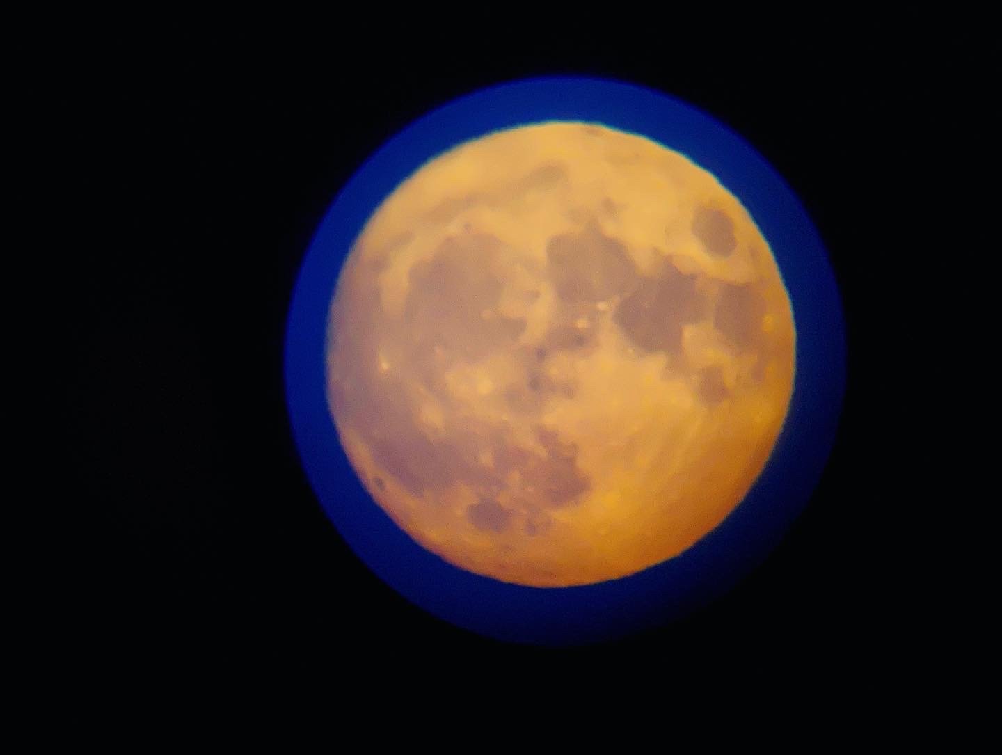 put my camera into a telescope lens, and watched the blood moon