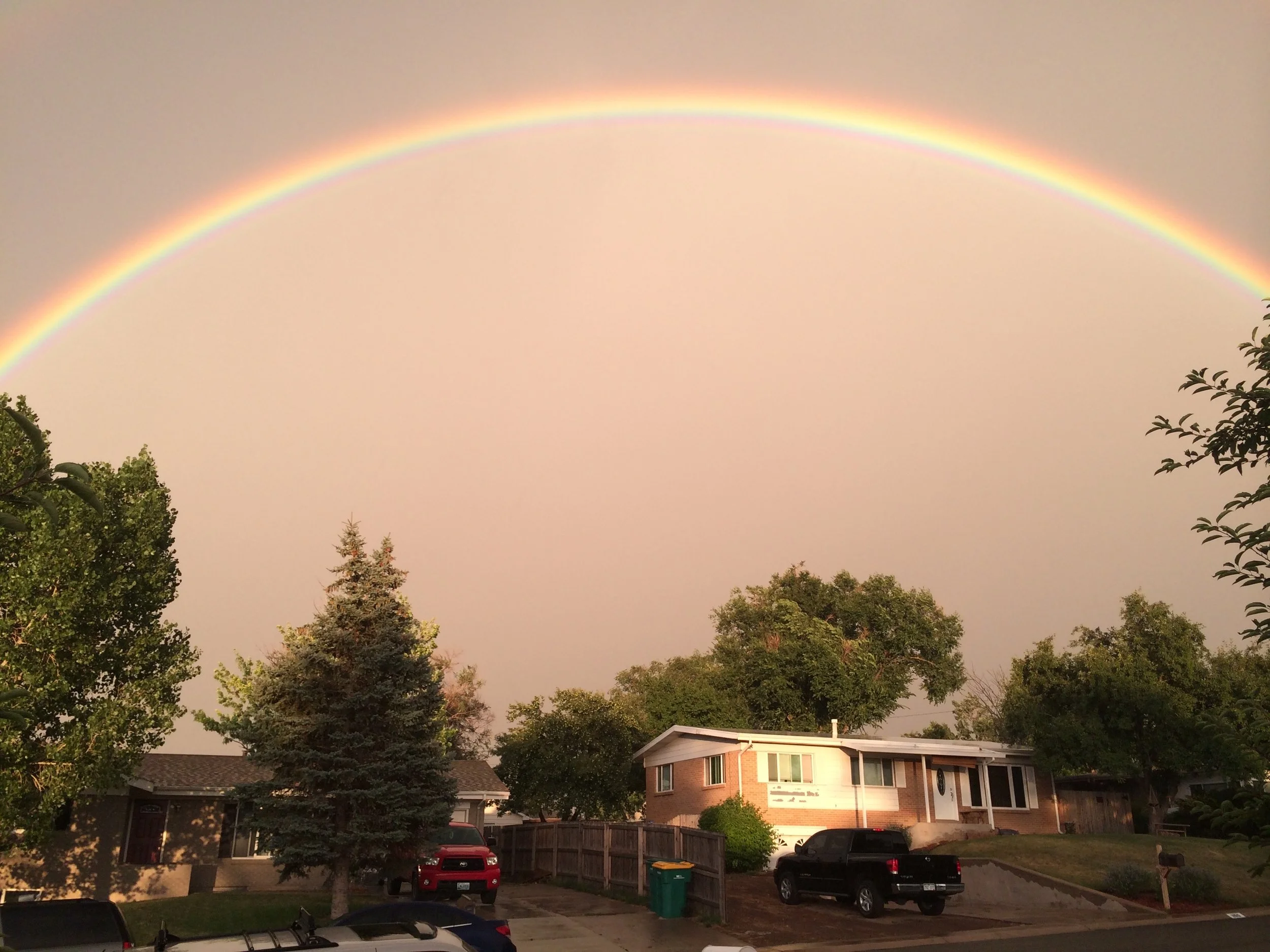 Greatest Rainbow I've seen in Colorado. 