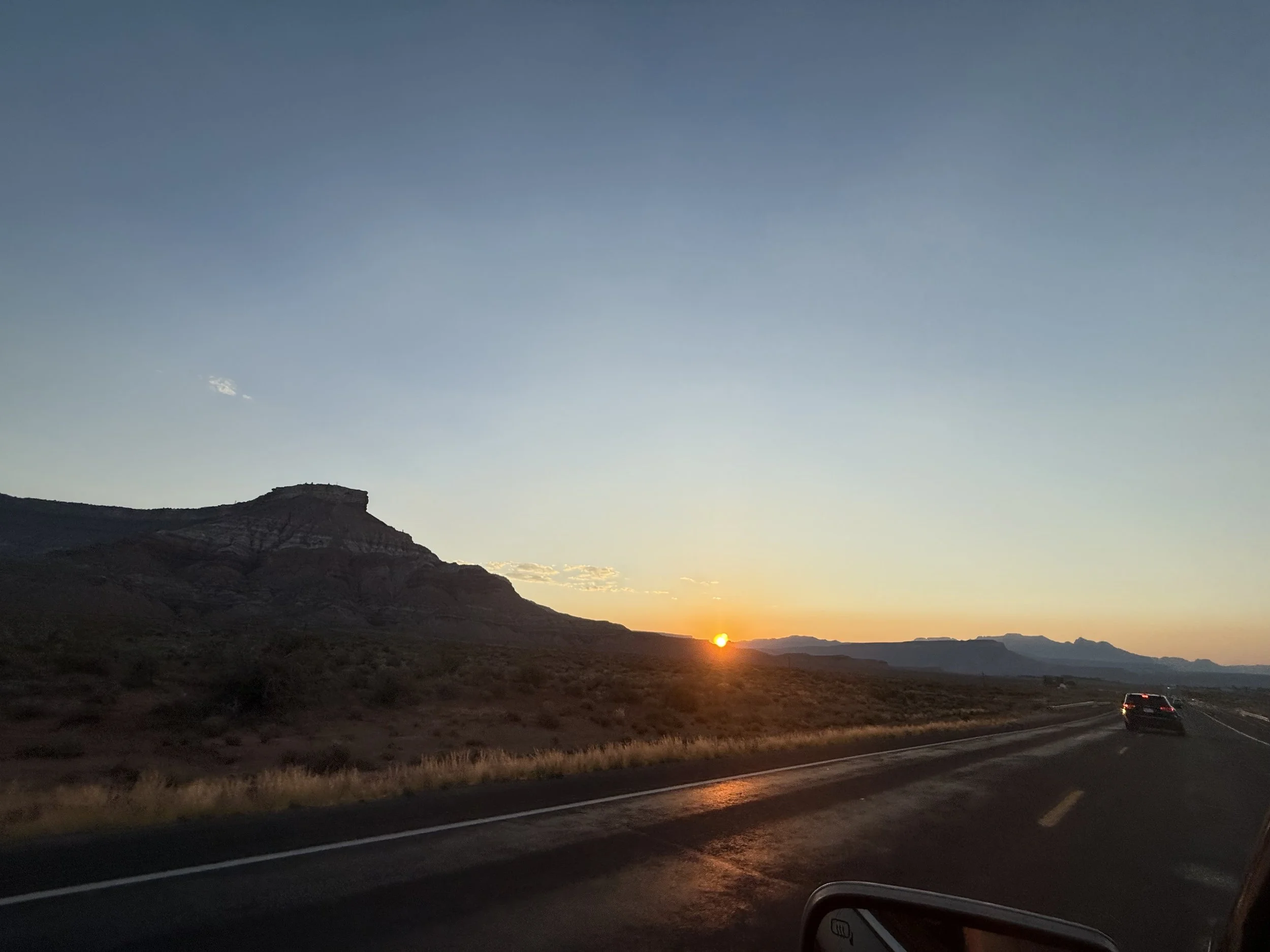 Heading into Zion National Park
