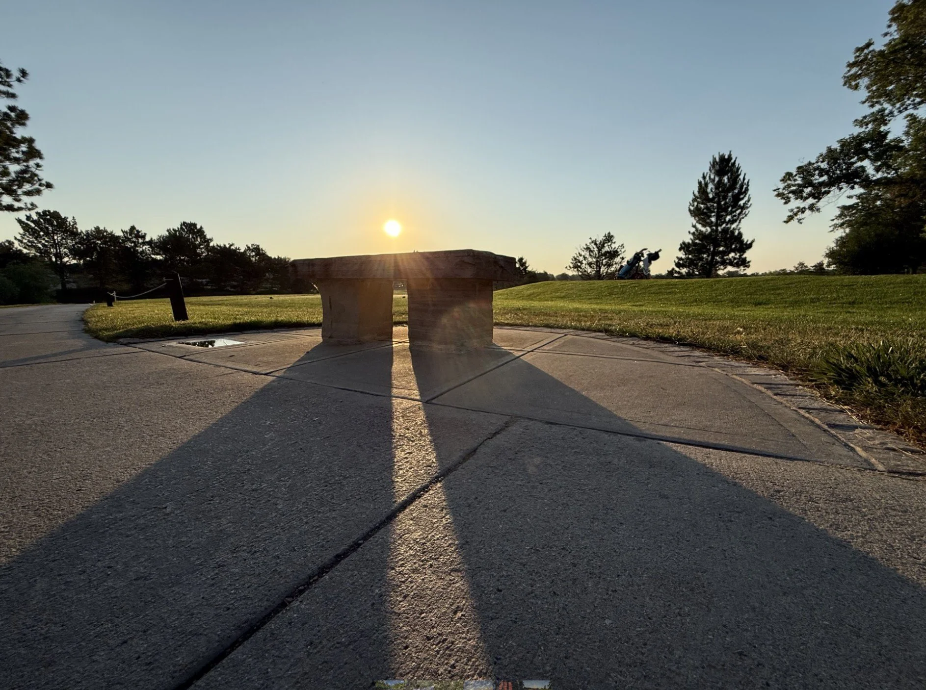 Divided Sunrise - on the golf course... of course 