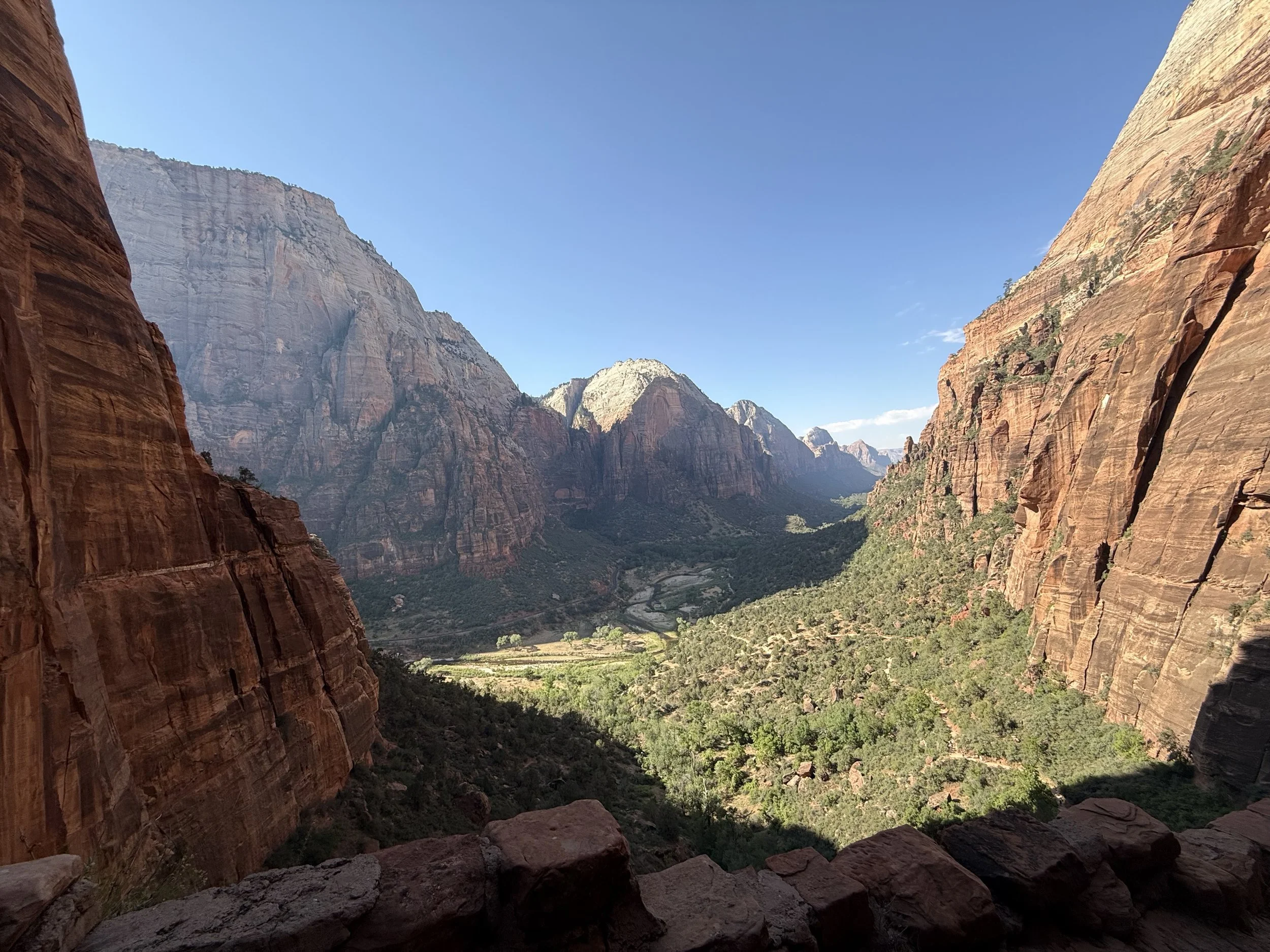 Hiking Down Zion National Park