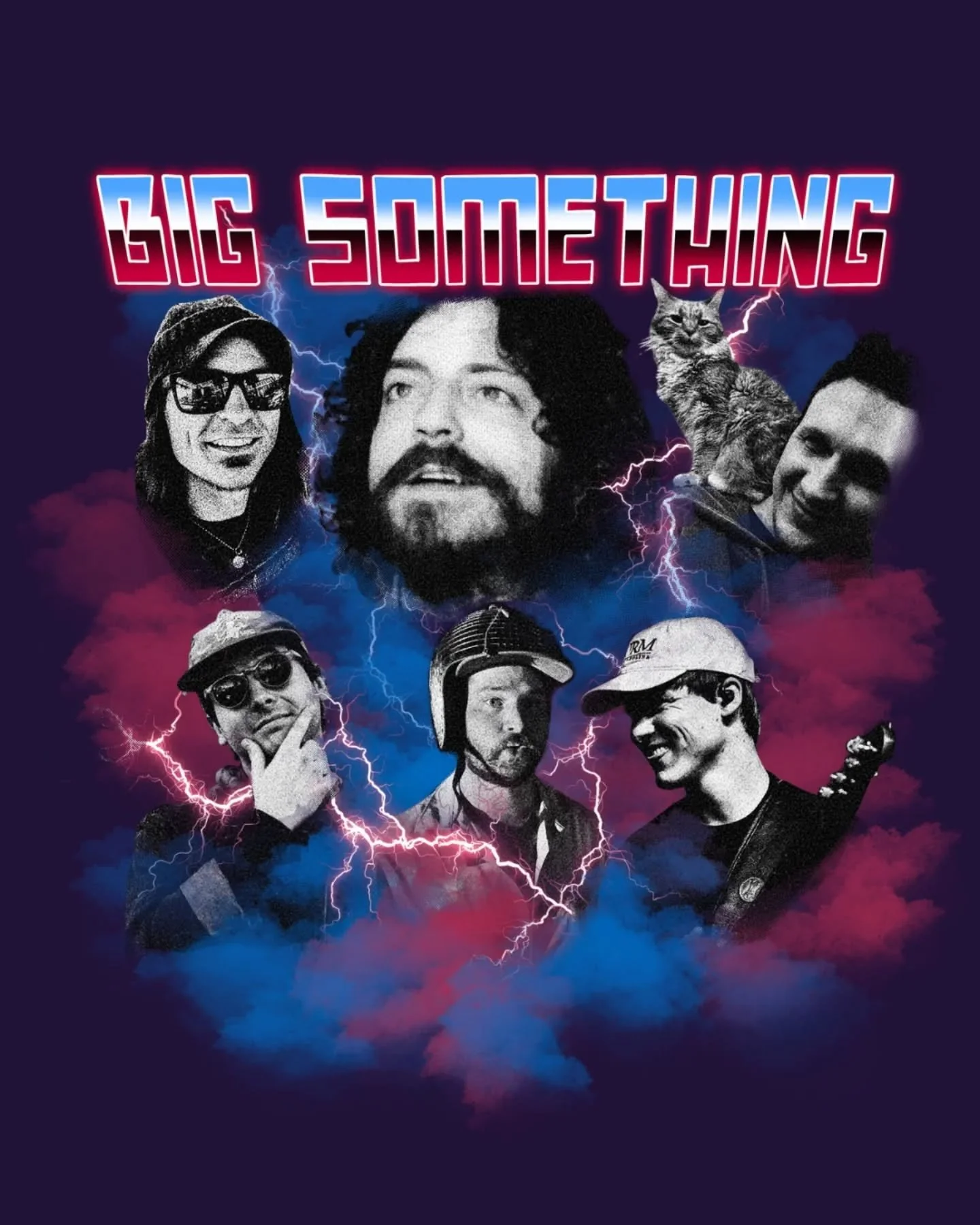 This was a fun project for @bigsomething 

They wanted a 90s bootleg tee vibe with some choice photos of the band and some super rad graphic elements. 

Printed via ShowMerchLLC