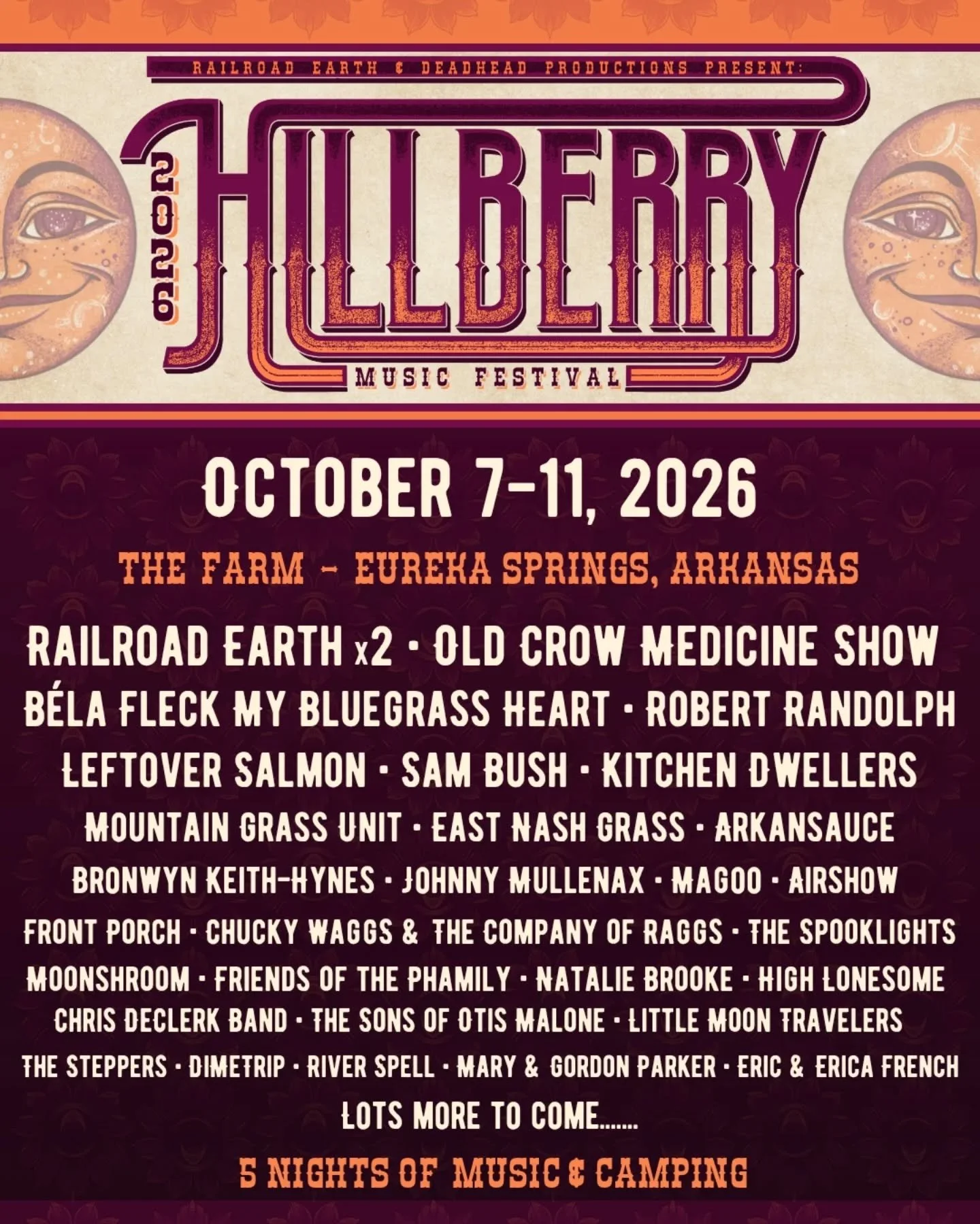 Thrilled to be back on the creative team for this year's @hillberryfestival 

The team with @deadheadproductions &amp; @railroadearth put on an incredible event with a lineup that is unrivaled in these genres. 

Great People, Great music, and the eve