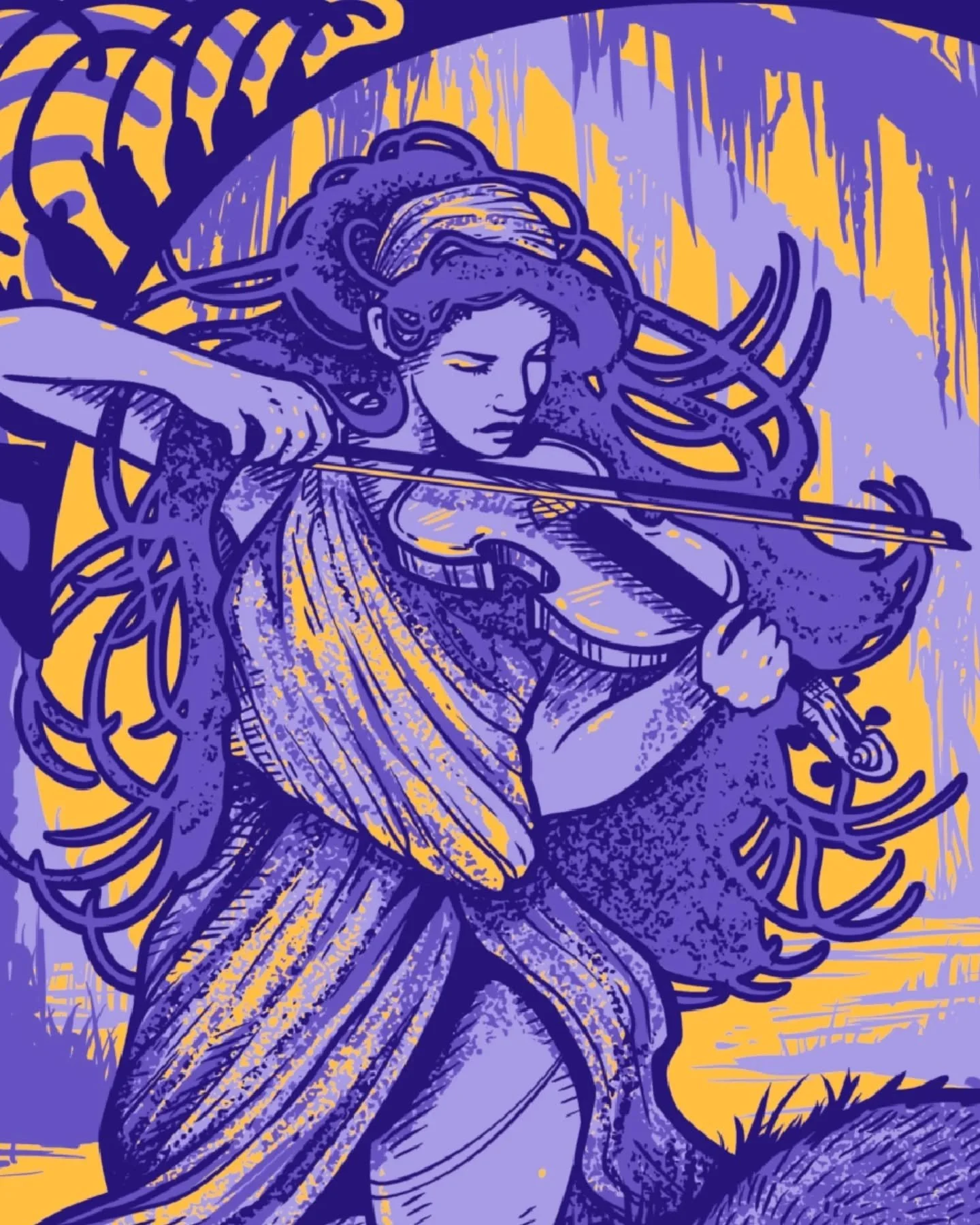 It's my pleasure to reveal the print that I designed for @thewarrenhaynes and @govtmule for the next couple of shows there down in nola. It's such an honor to bring to life a visual story to represent the music that Warren plays. 

At this point in m