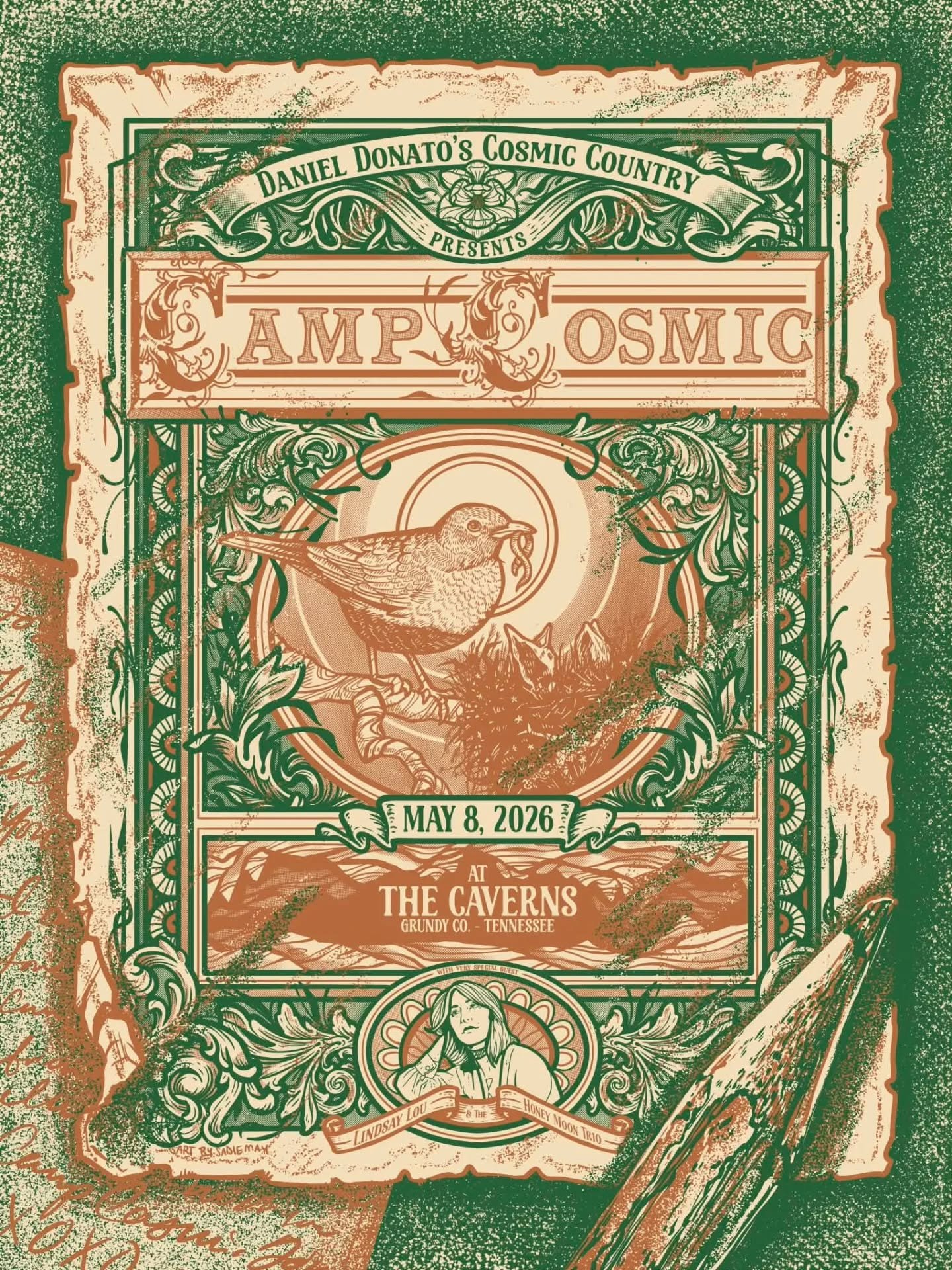 Camp Cosmic got the "Letters from Camp" treatment this year. I really tapped into memories of summer camp as a kid when I was creating the brand for this year's event, and when it came to the posters I wanted to make something that felt bot