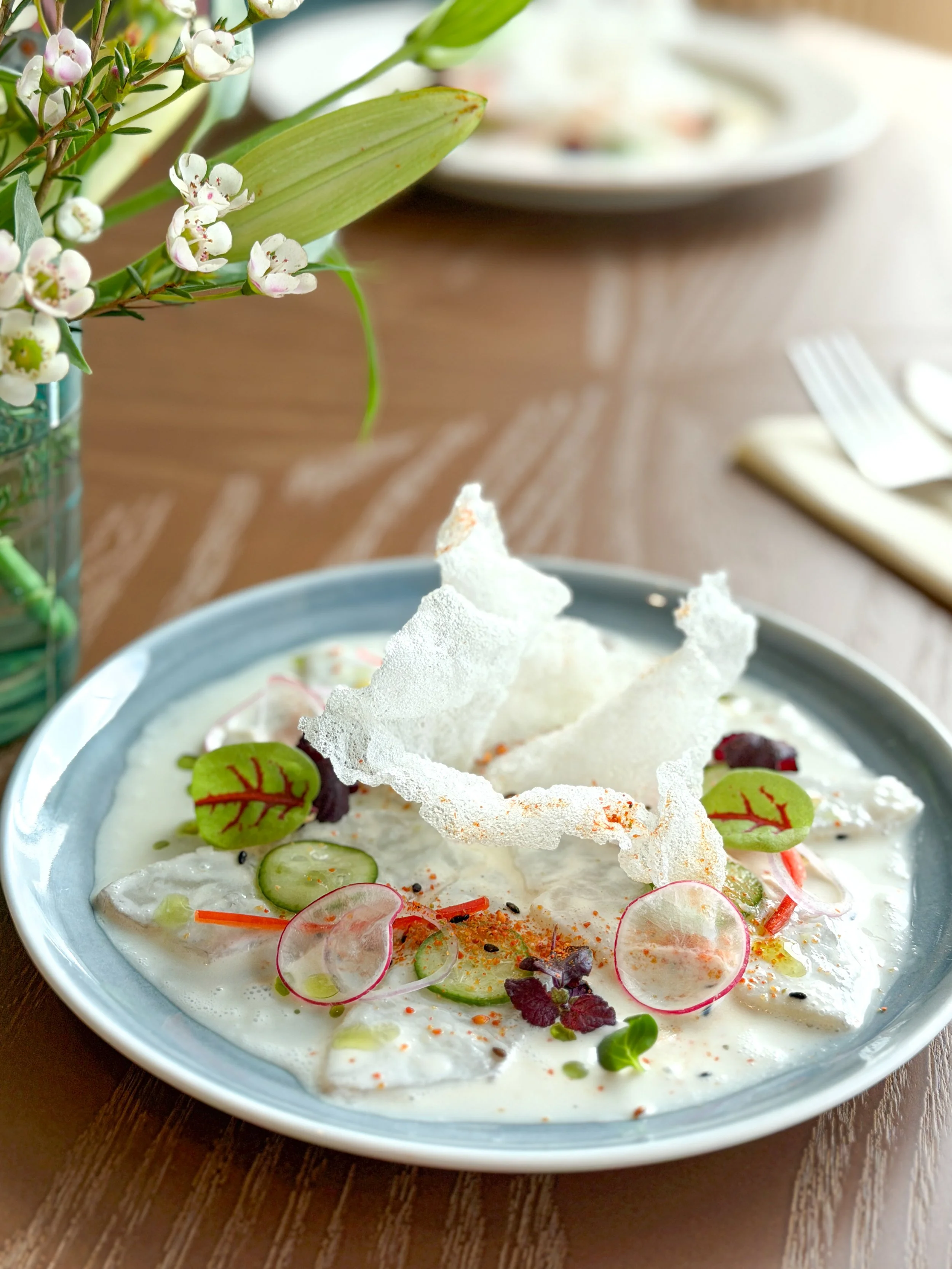 Barramundi Ceviche - a beautiful dish available at Centro Restaurant at Shaw Lido on Orchard Road in Singapore.