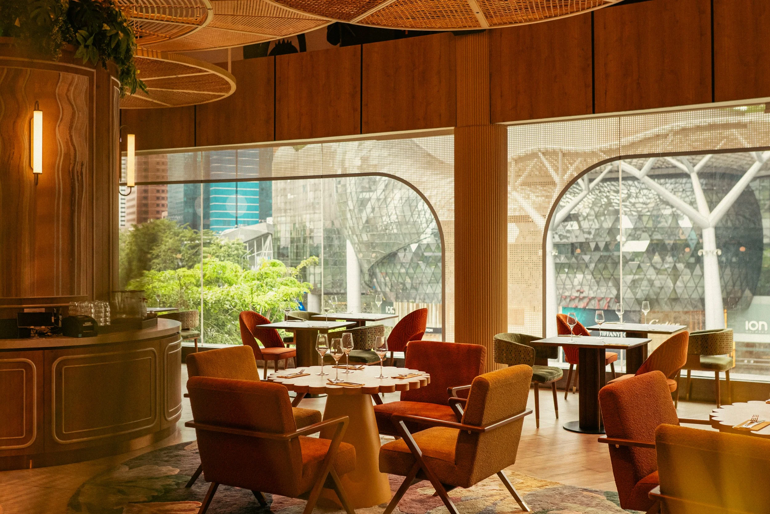 Table with a view - enjoy some tranquility away from the hustle and bustle of Orchard Road at Centro Restaurant Singapore.  Find us on the 5th floor at Shaw Lido, Shaw theatres.