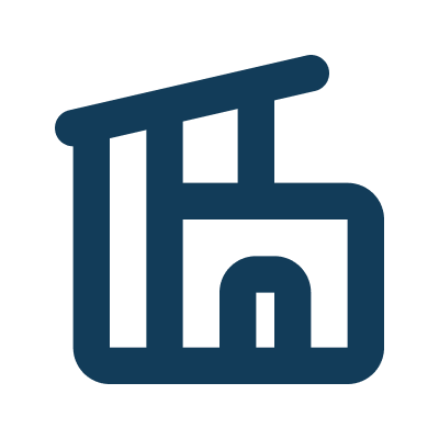 An icon of a residential modern home.