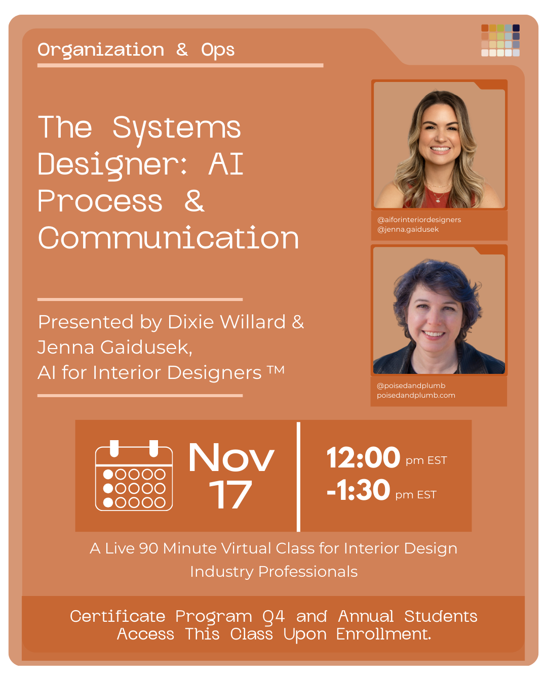 Q4 – Class 5: The Systems Designer: AI Process &amp; Communication