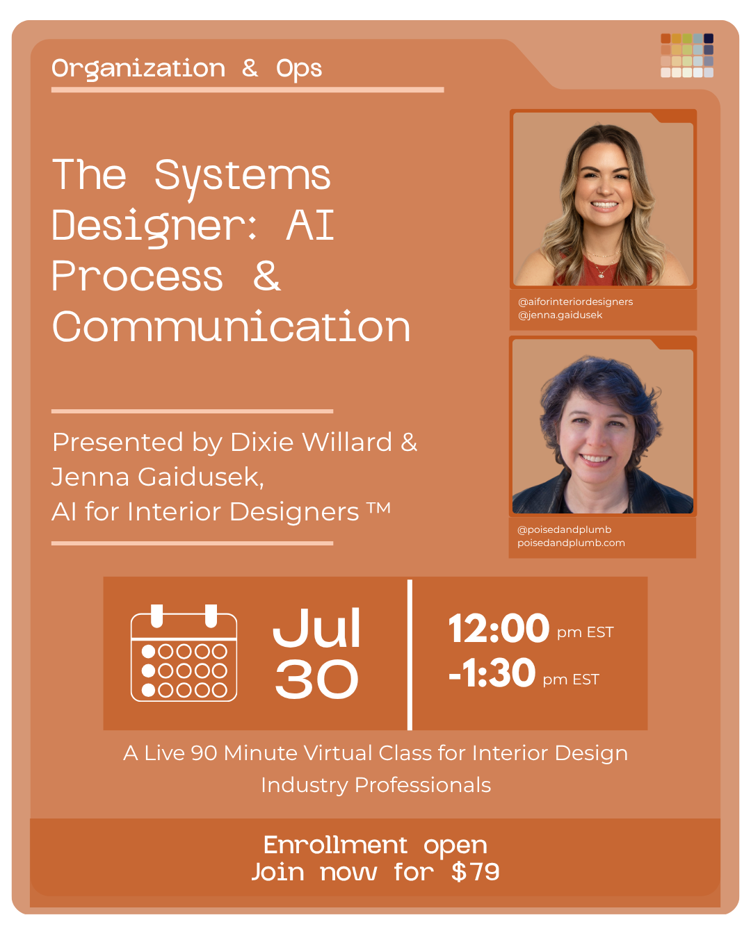 Open-Enrollment Class: The Systems Designer: AI Process &amp; Communication