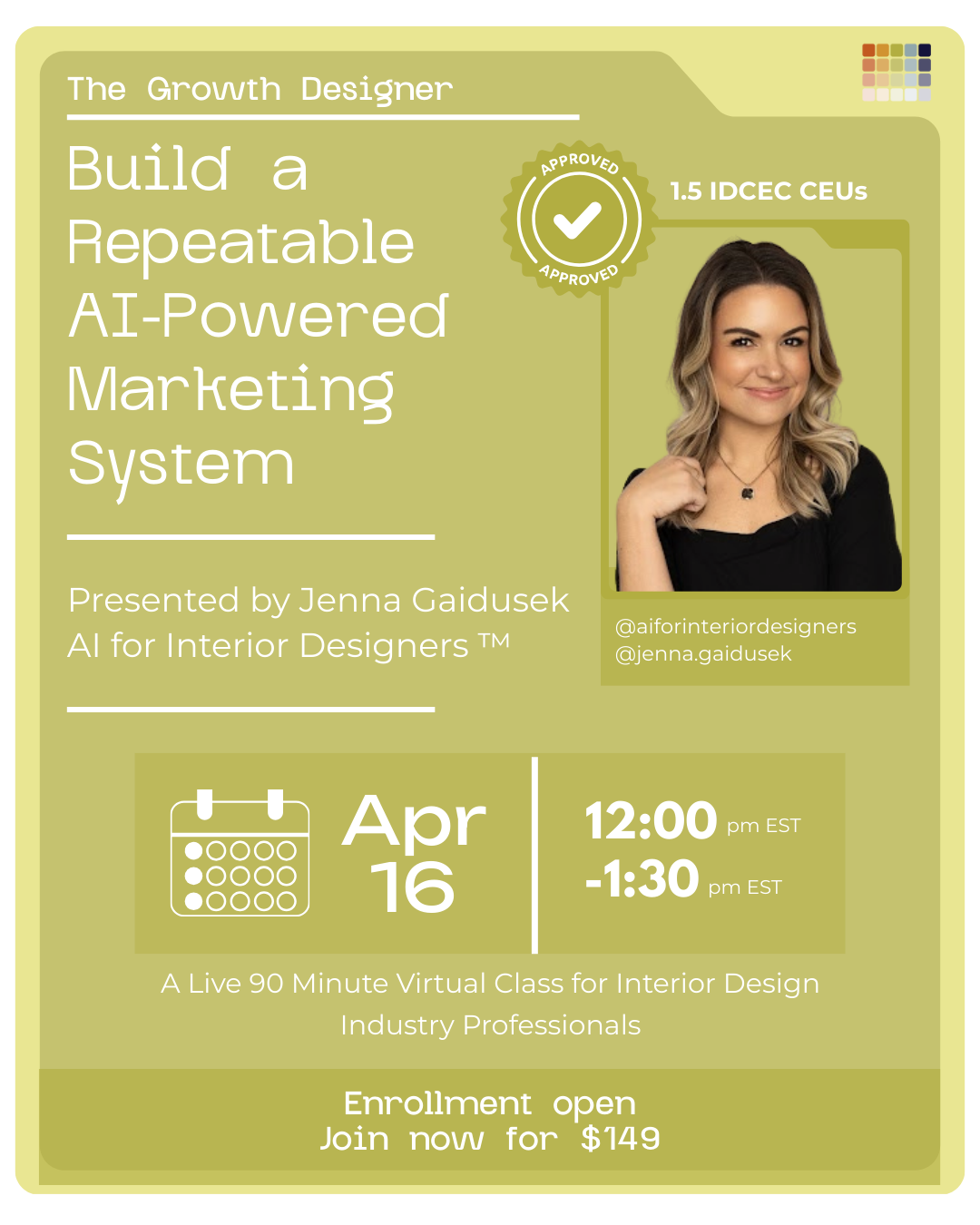 The Growth Designer (1.5 CEU) 4.16.26