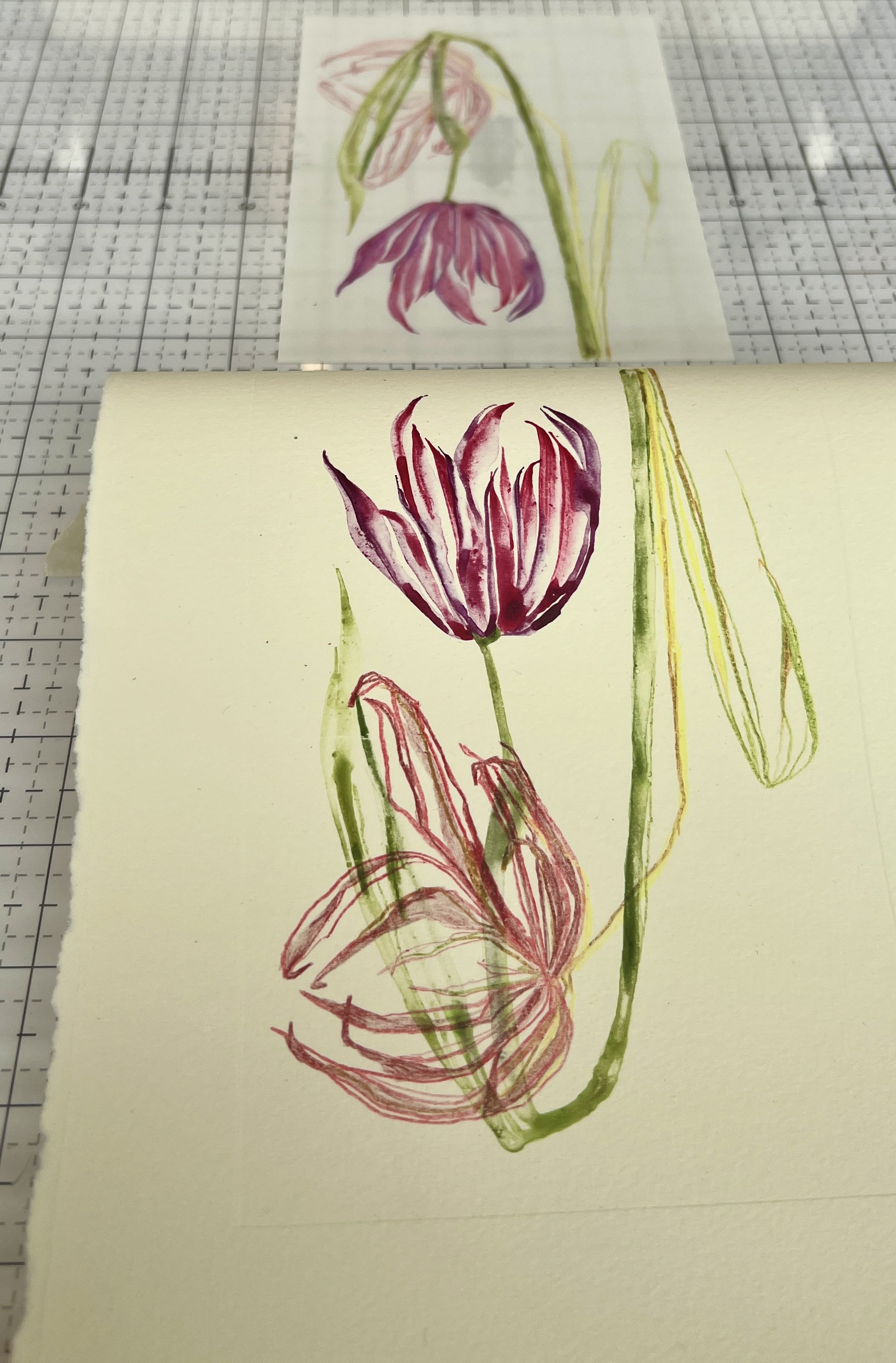 Jumpstart Series: Watercolor Monotypes