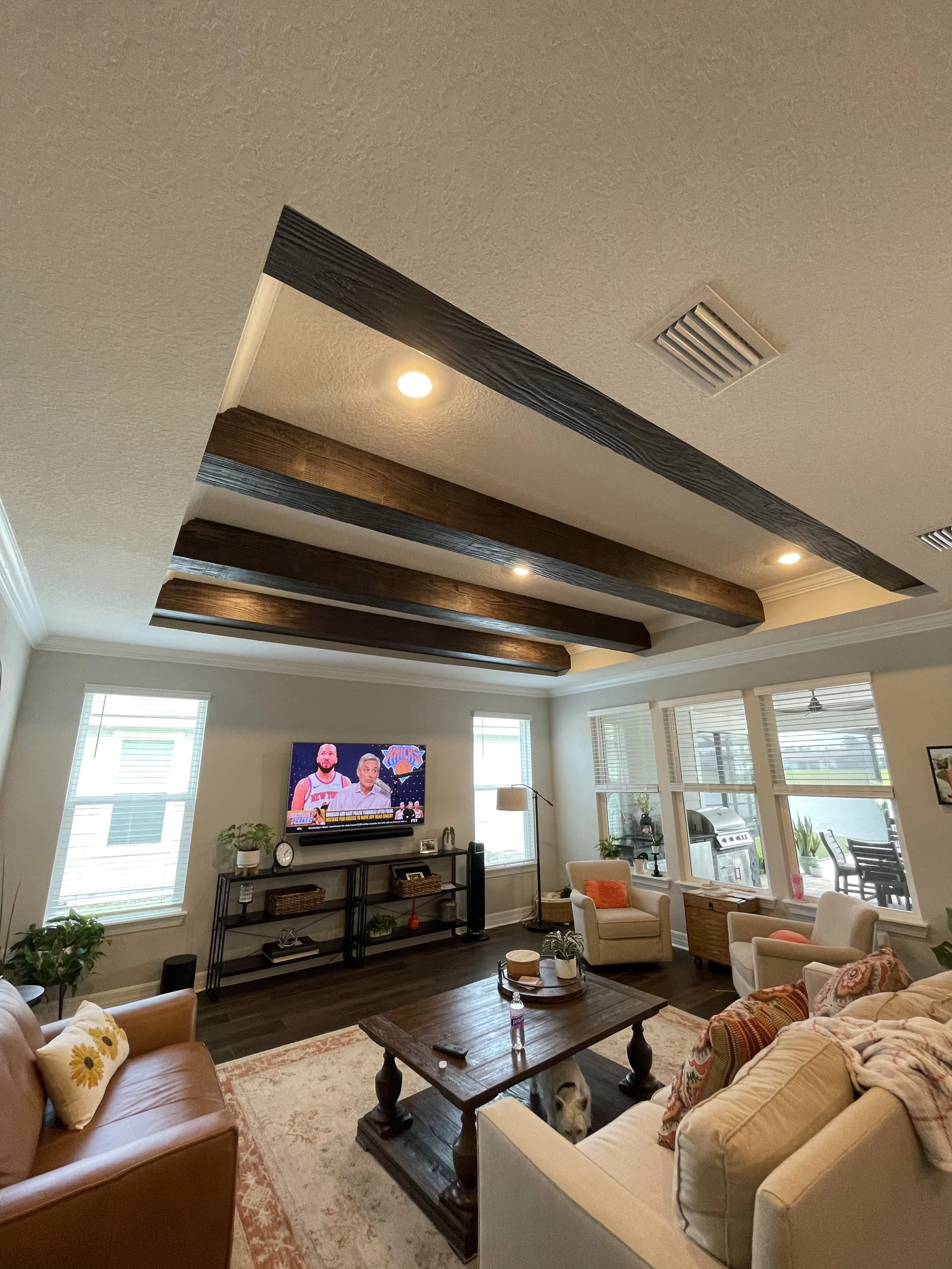 Wood Beam Accent Ceilings